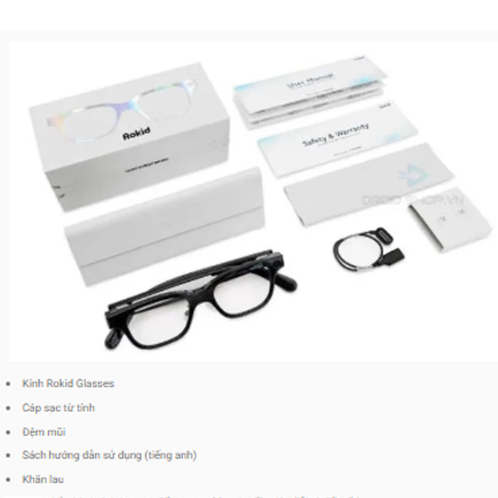 Kính mắt thông minh Rokid Glasses RV101 Chính hãng | Hỗ Trợ Phiên Dịch ...
