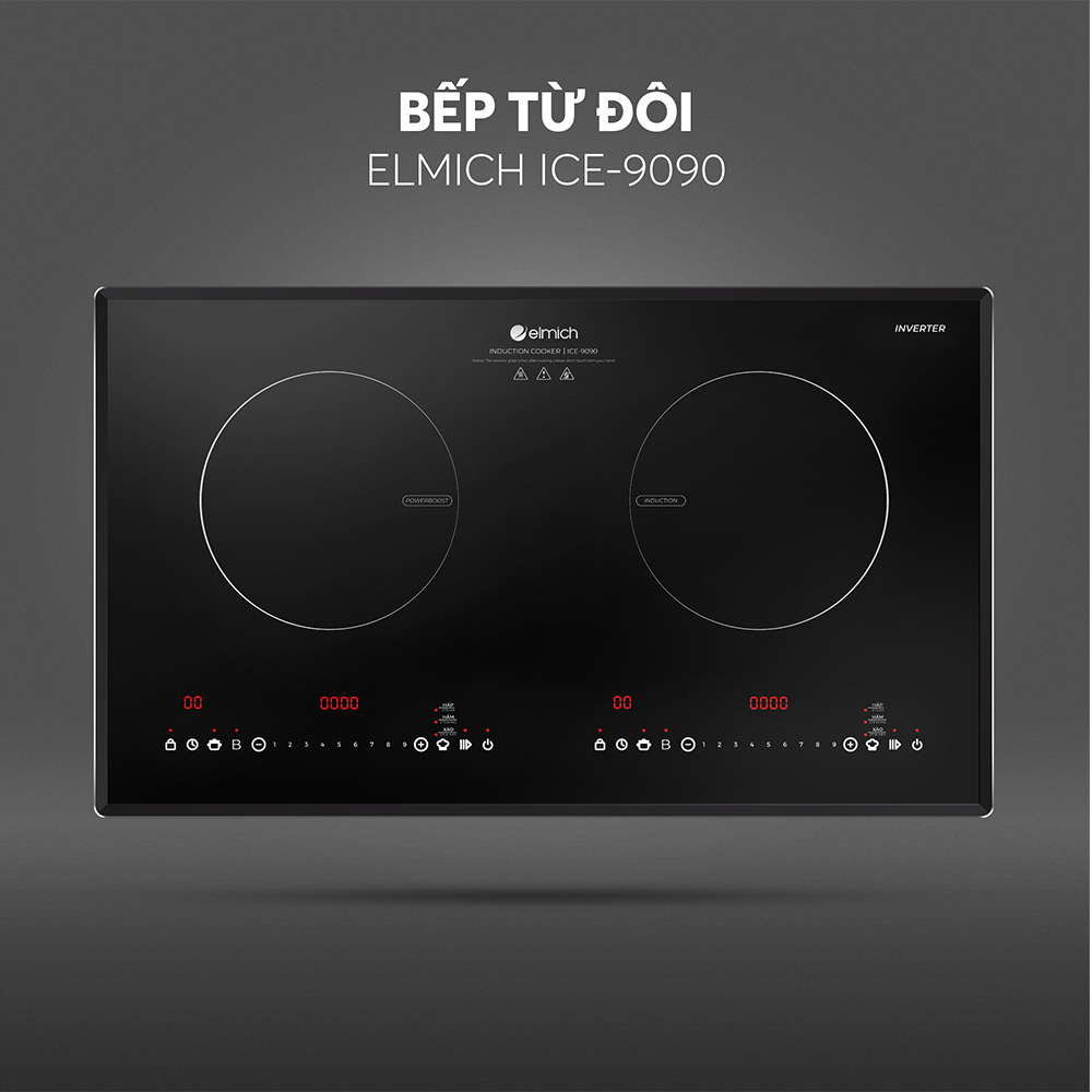Bếp từ đôi Elmich ICE-3496/3882 | Shopee Việt Nam
