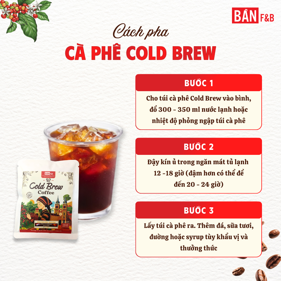 [MỚI] Cà Phê Ủ Lạnh Cold Brew Không Đường Ít Calo, Cafe Arabica Nguyên ...