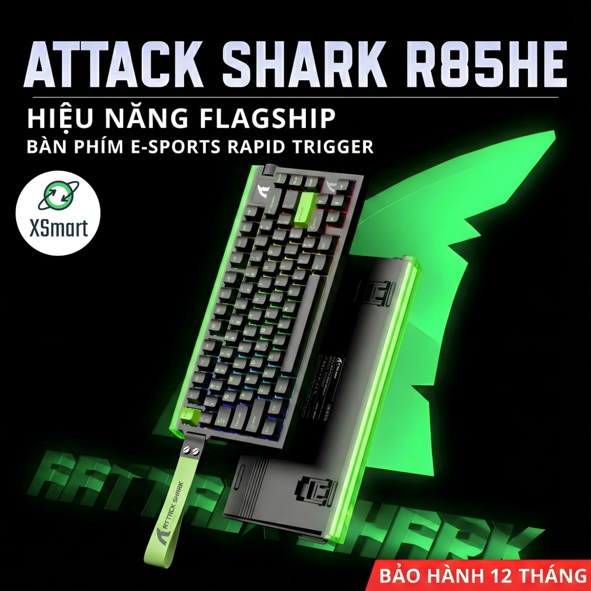 Bàn Phím Gaming Attack Shark R85 HE Switch Từ Tính, Rapid Trigger 0 ...