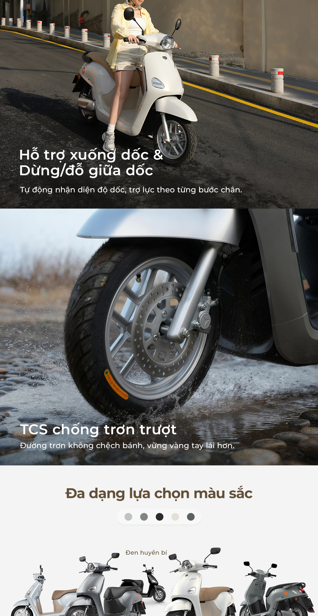 Xe Máy Điện Thông Minh Yadea OSTA H+ 120KM 1 Lần Sạc - Bảo Hành 3 Năm ...