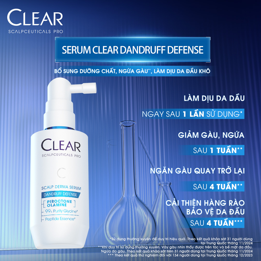 Serum dưỡng ngăn ngừa gàu và làm dịu da đầu Clear Scalpceuticals Pro ...