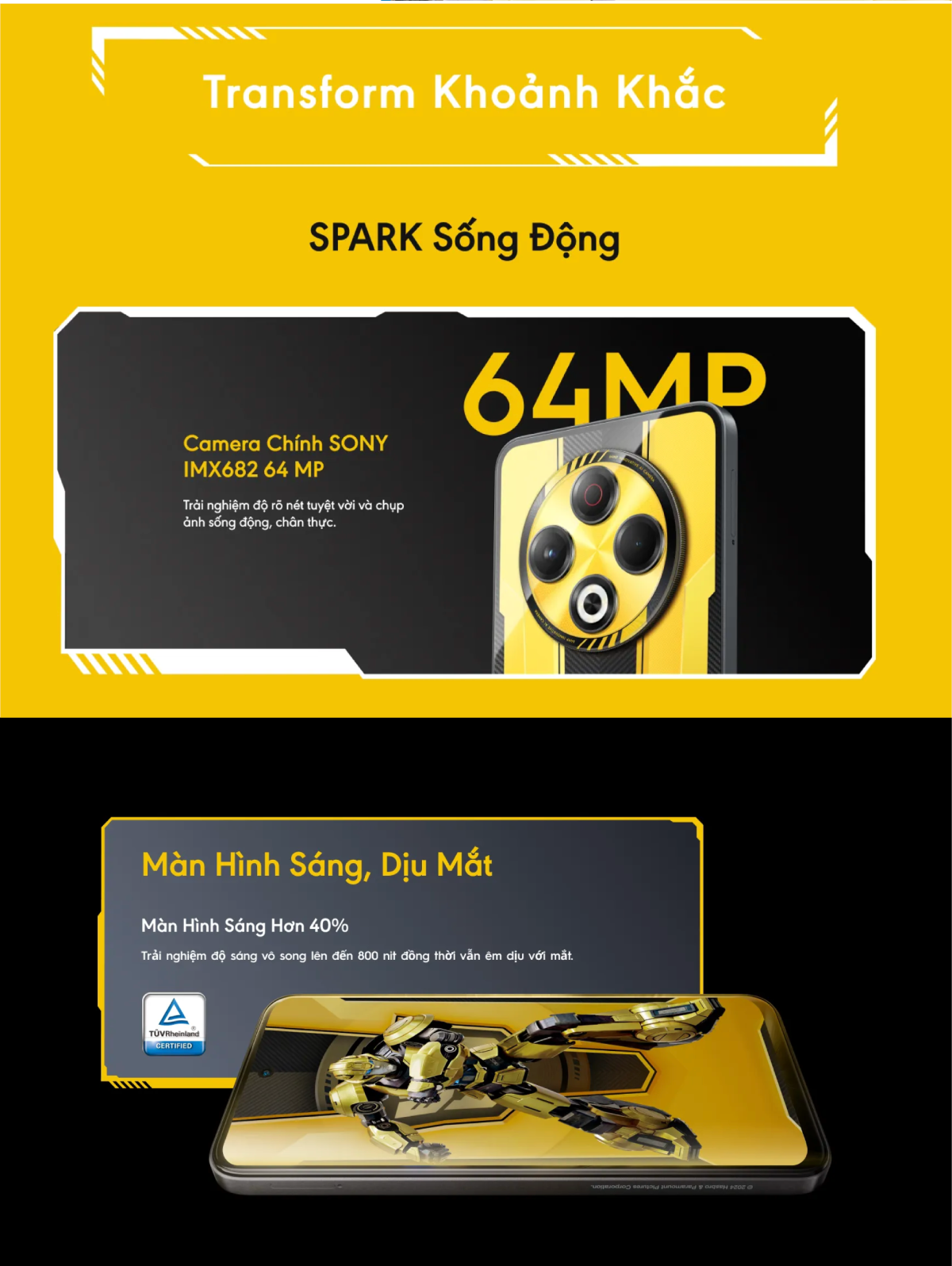 [Outlet S1] Điện thoại SPARK 30 (8GB/128GB) - Camera Sony IMX 682 64MP ...