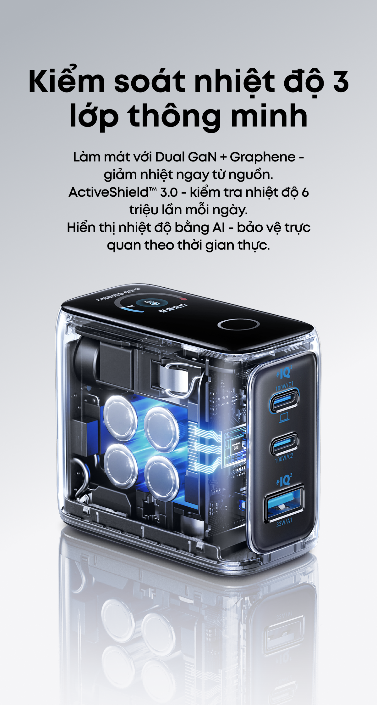 Hệ thống an toàn ActiveShield trên sạc Anker