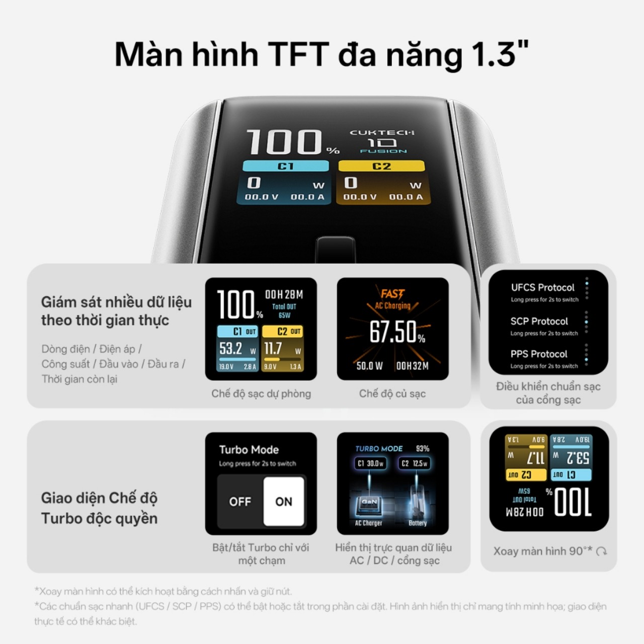CUKTECH 10 Fusion BA652U thiết kế nhỏ gọn tiện lợi