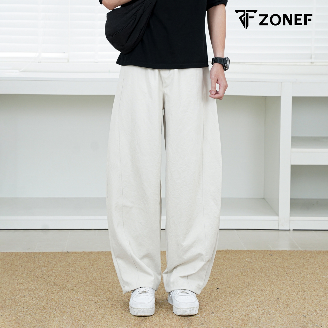 Quần Kaki Ống Rộng Form Thụng Hơi Cong Nhẹ By ZONEF STUDIO, Quần Dài ...