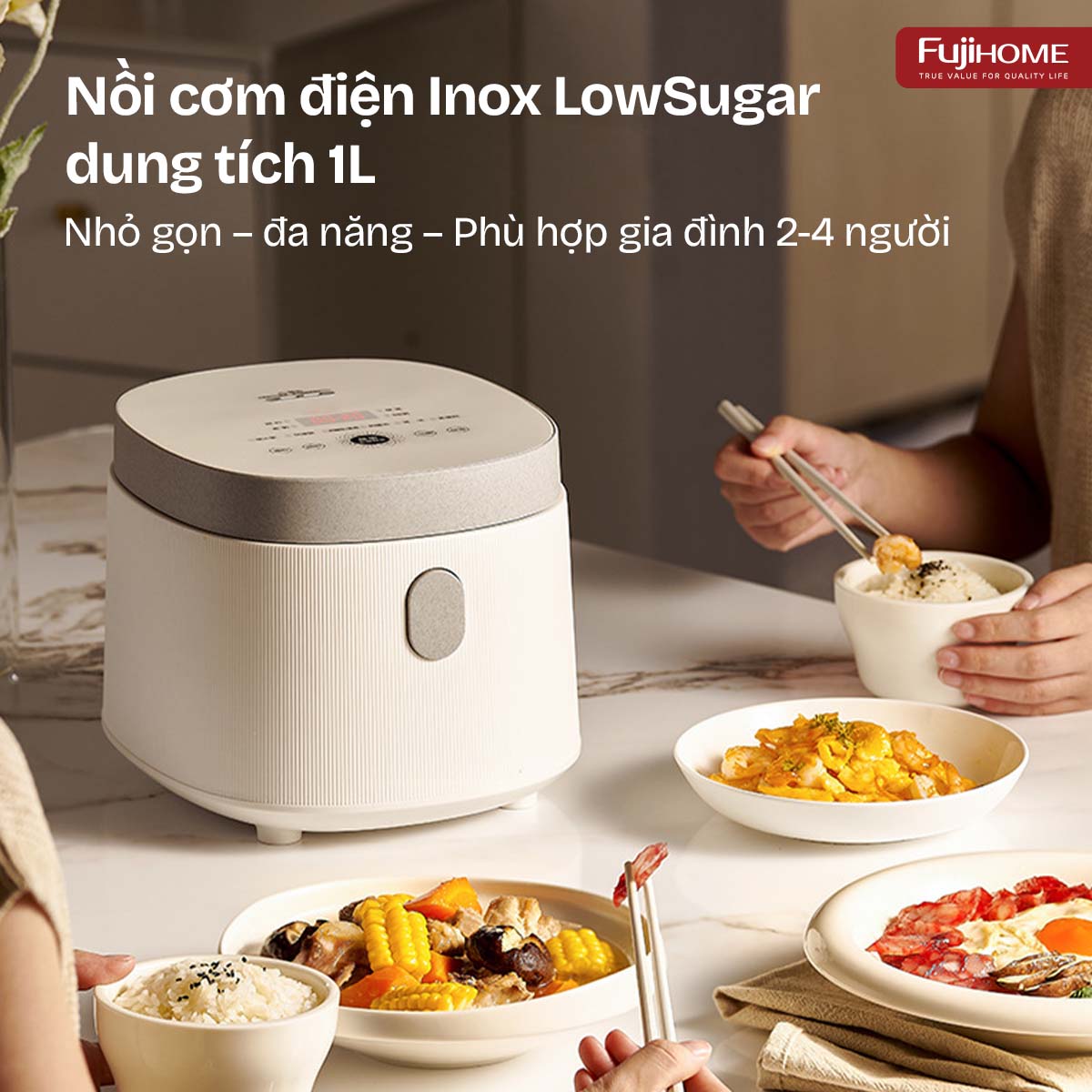 Nồi cơm điện tử Fujihome RC10BLS 