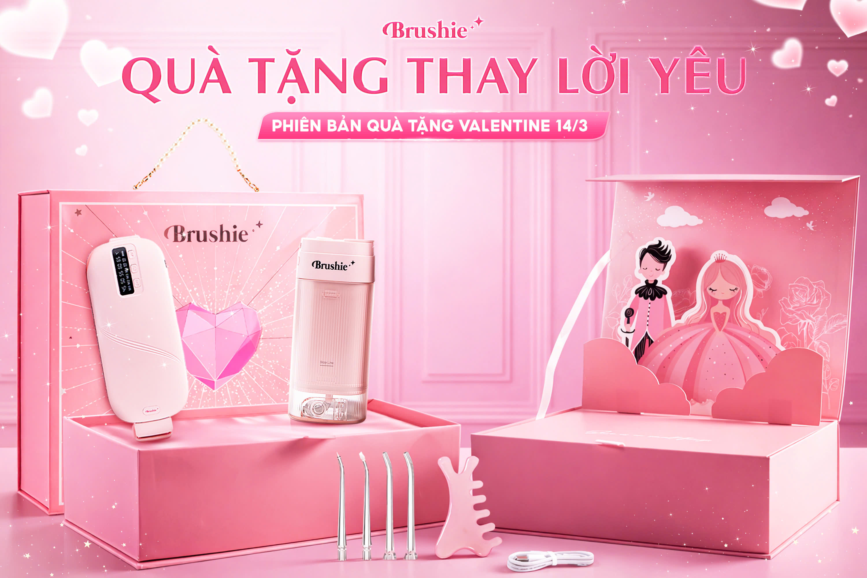 [SĂN GIÁ 687K LIVE SHOP] Tăm Nước Brushie Super Clean Bản Cải Tiến 17 ...