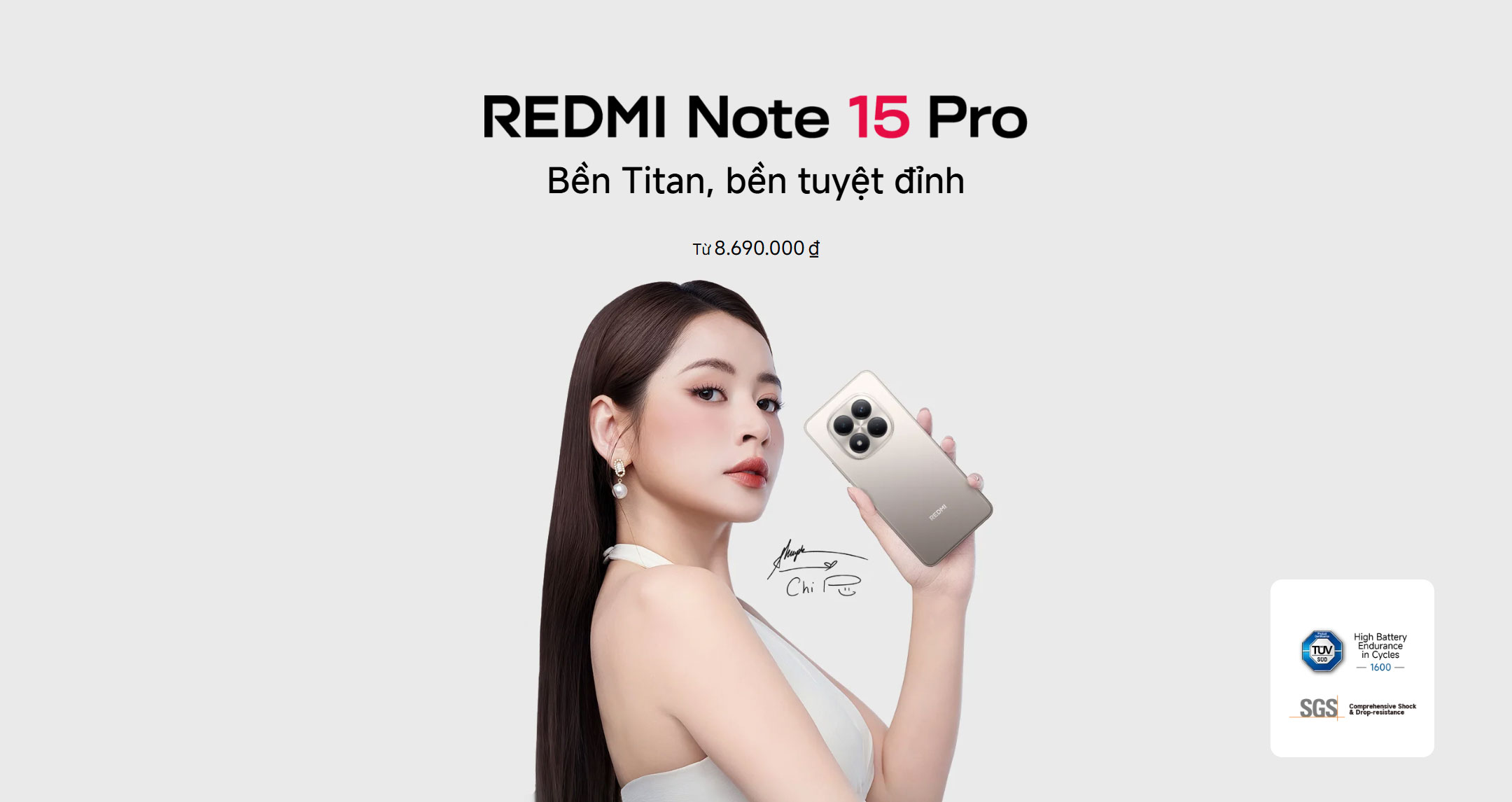 Điện Thoại Xiaomi Redmi Note 15 Pro ( 8+256GB | 12+256Gb) Chính Hãng | Bảo Hành 18 Tháng