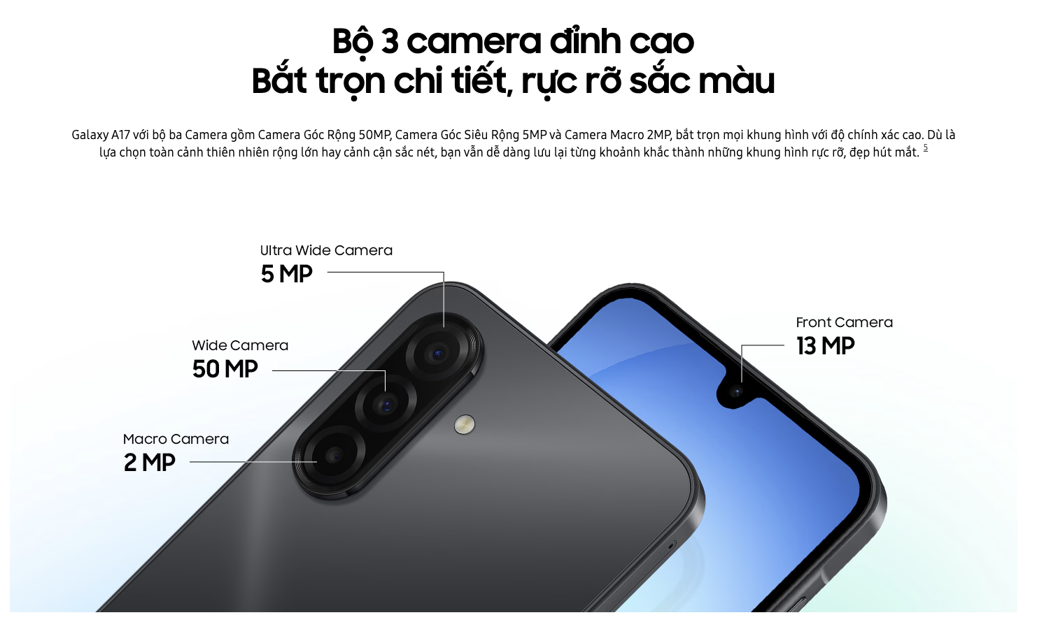 [ĐÃ KÍCH HOẠT THÁNG 09 ]Điện Thoại Samsung A17 5G (8GB/128GB) - Hàng Chính Hãng – ảnh mô tả chi tiết 1