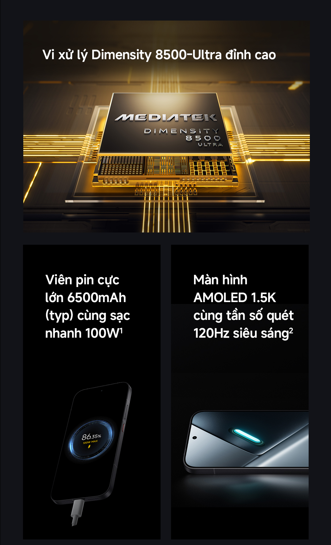 Điện thoại thông minh Xiaomi POCO X8 PRO| Pin cực lớn 6500mAh(typ) sạc nhanh 100W| Màn hình AMOLED 1.5K 120Hz – ảnh mô tả chi tiết 2