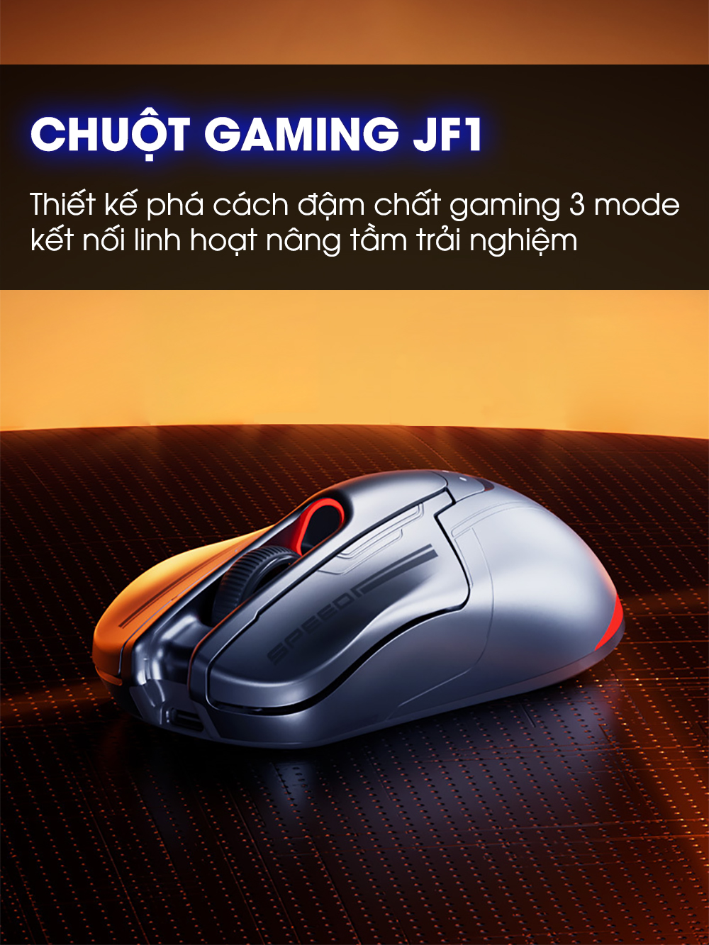 Chuột không dây gaming SIDOTECH INPHIC JF1 pin sạc bluetooth 3 mode ...