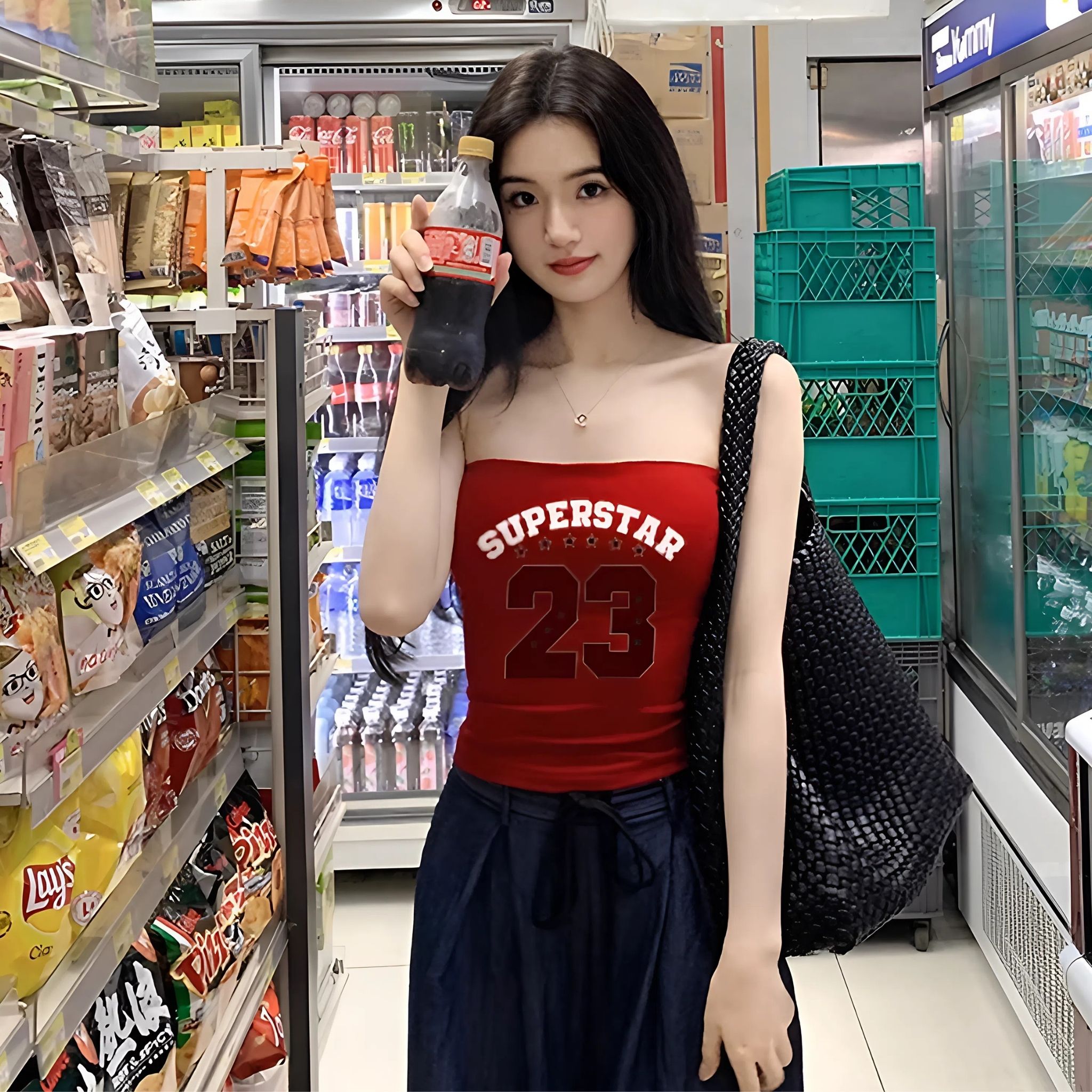 Áo ỐNG SUPERSTAR 23 Thun Borip Lụa Kiểu In Hình DD32, Áo Thun Quây Nữ ...