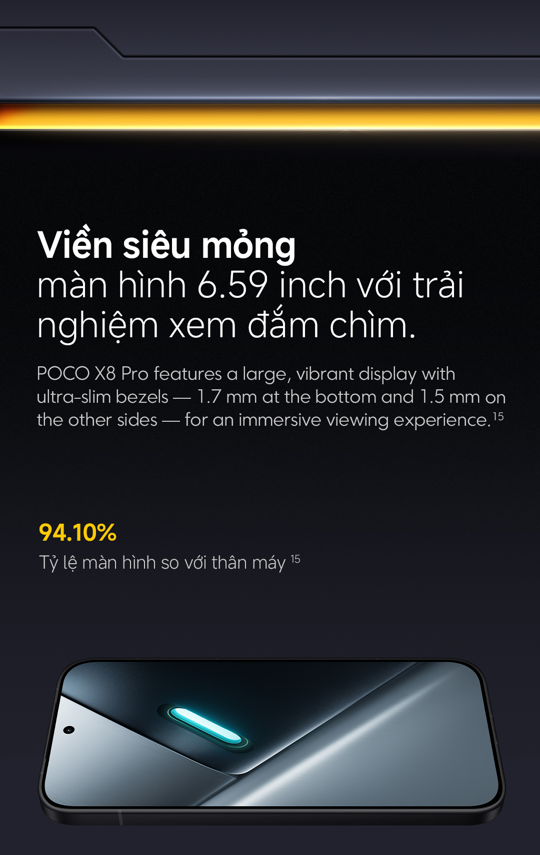 Điện thoại thông minh Xiaomi POCO X8 PRO| Pin cực lớn 6500mAh(typ) sạc nhanh 100W| Màn hình AMOLED 1.5K 120Hz – ảnh mô tả chi tiết 11