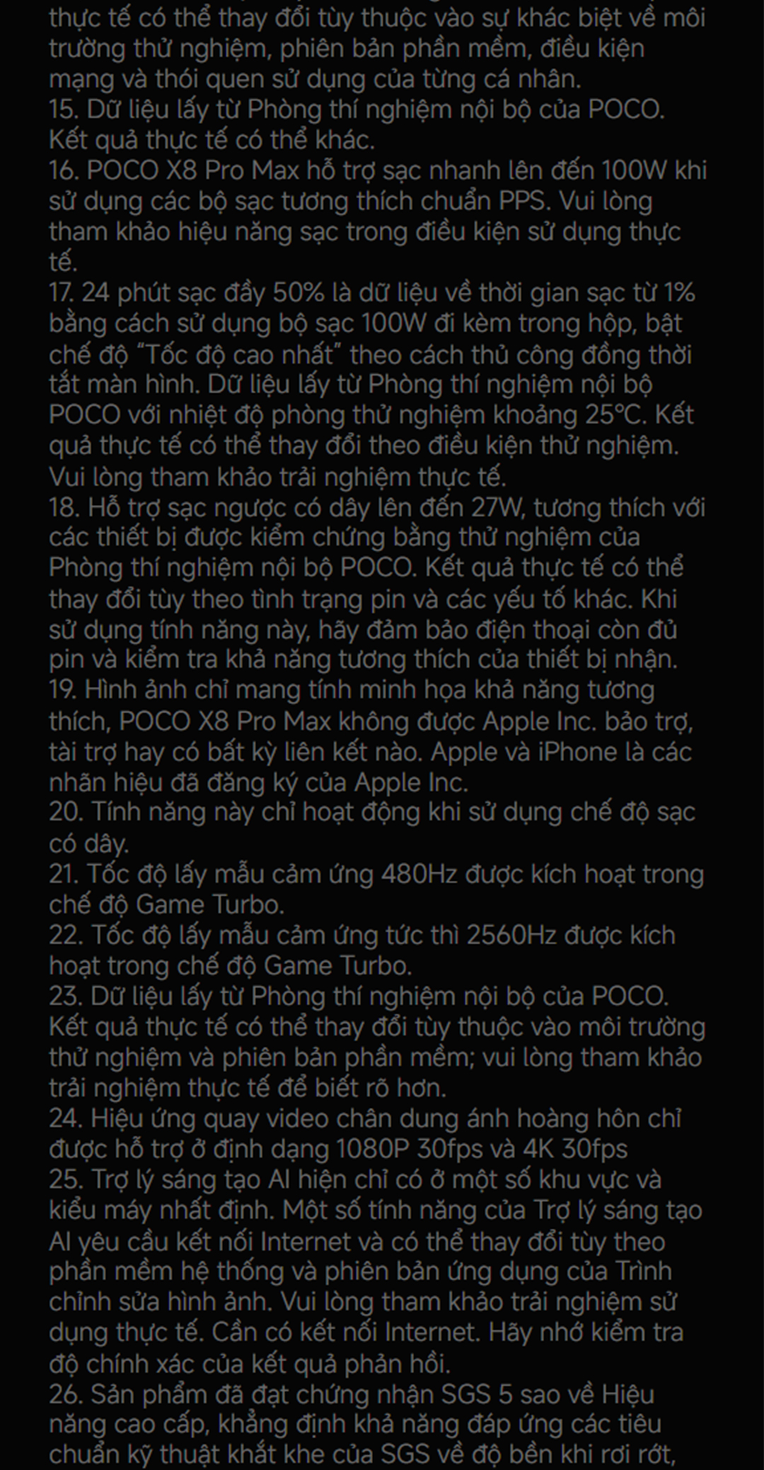 Điện thoại thông minh Xiaomi POCO X8 PRO Max | Pin cực lớn 8500mAh(typ) sạc nhanh 100W| Màn hình AMOLED 1.5K 120H – ảnh mô tả chi tiết 11