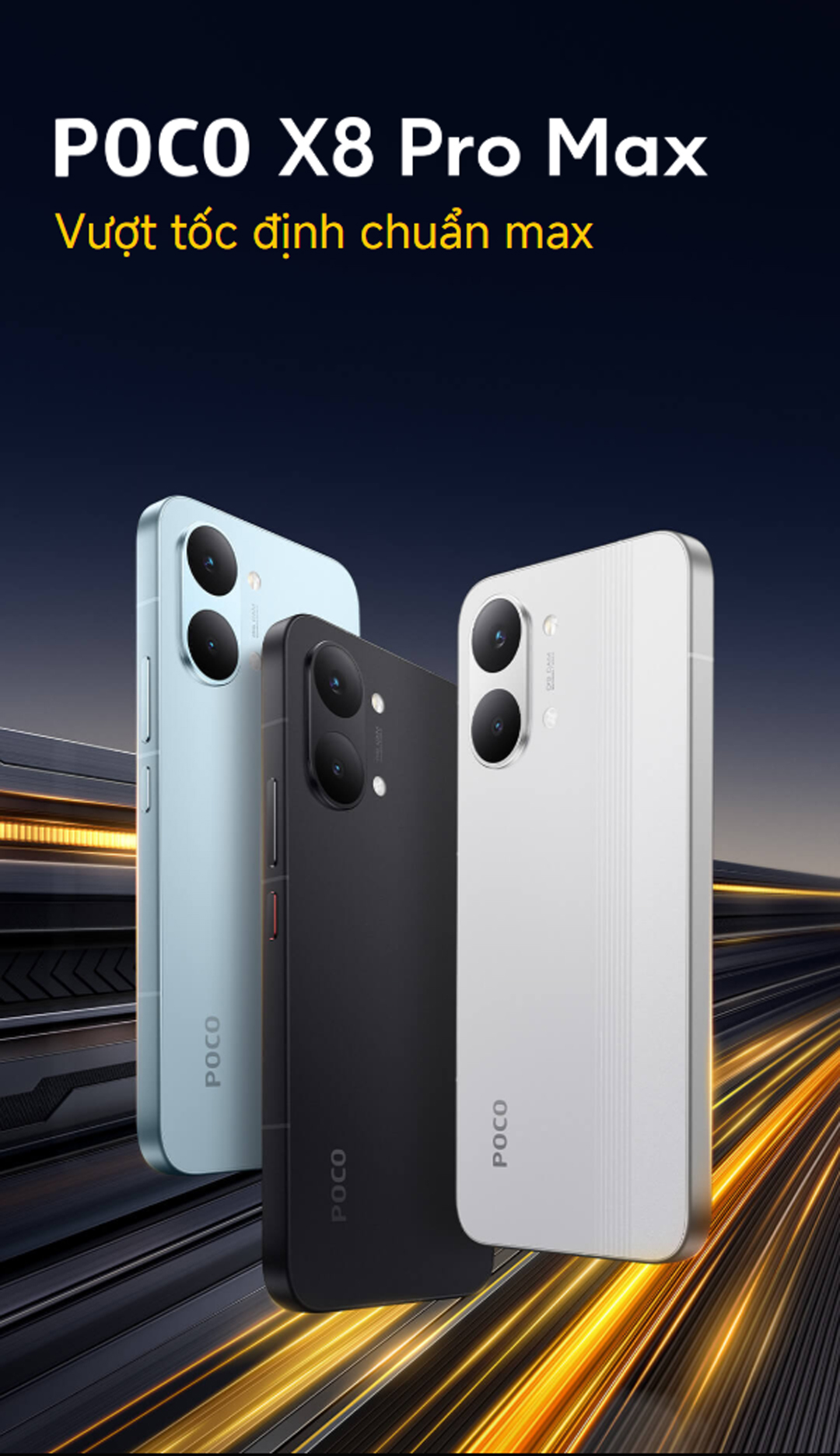 Điện thoại thông minh Xiaomi POCO X8 PRO Max | Pin cực lớn 8500mAh(typ) sạc nhanh 100W| Màn hình AMOLED 1.5K 120H – ảnh mô tả chi tiết 1