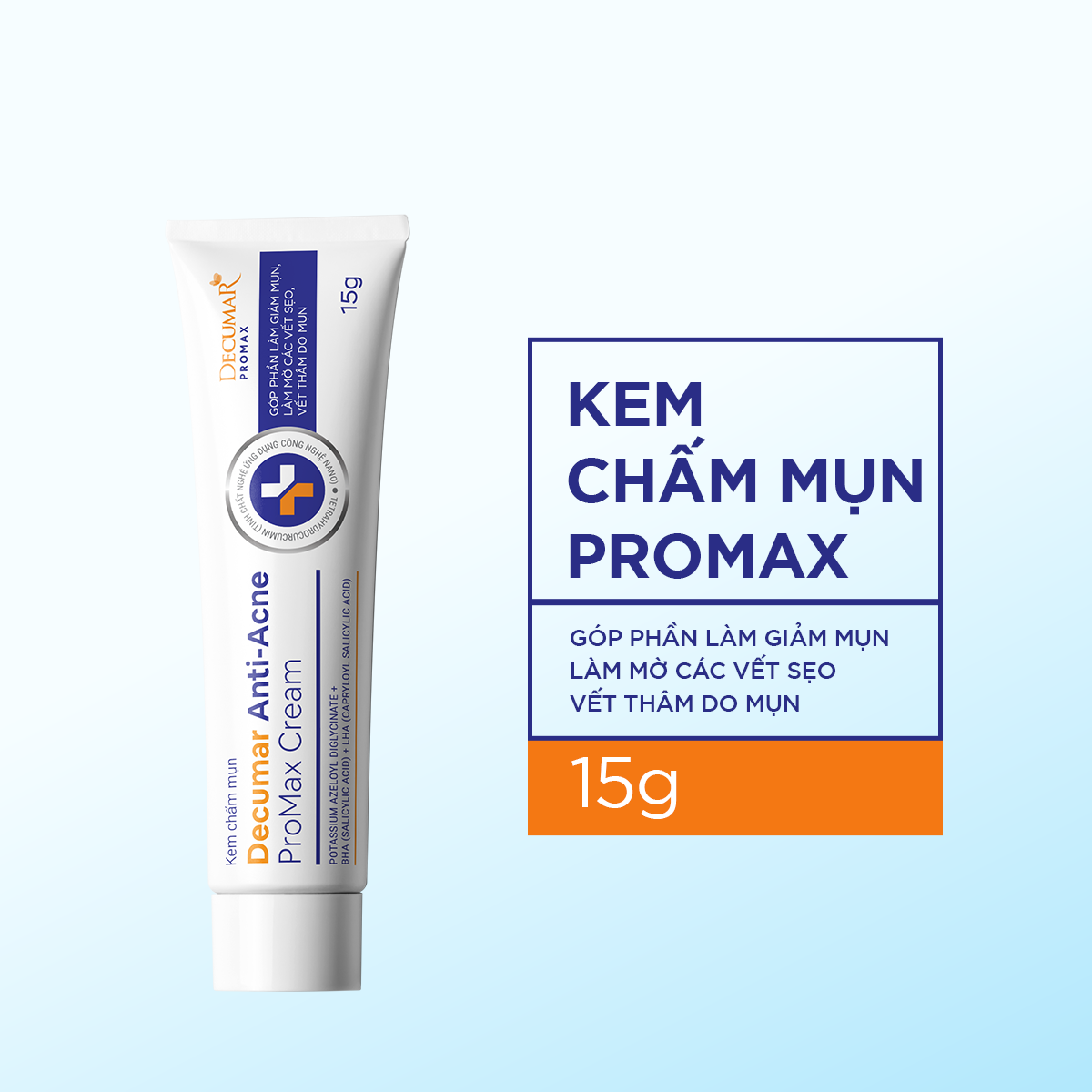 Kem Chấm Giảm Mụn Giảm Sưng Viêm, Mờ Thâm Sẹo Thế Hệ Mới Decumar ProMax ...