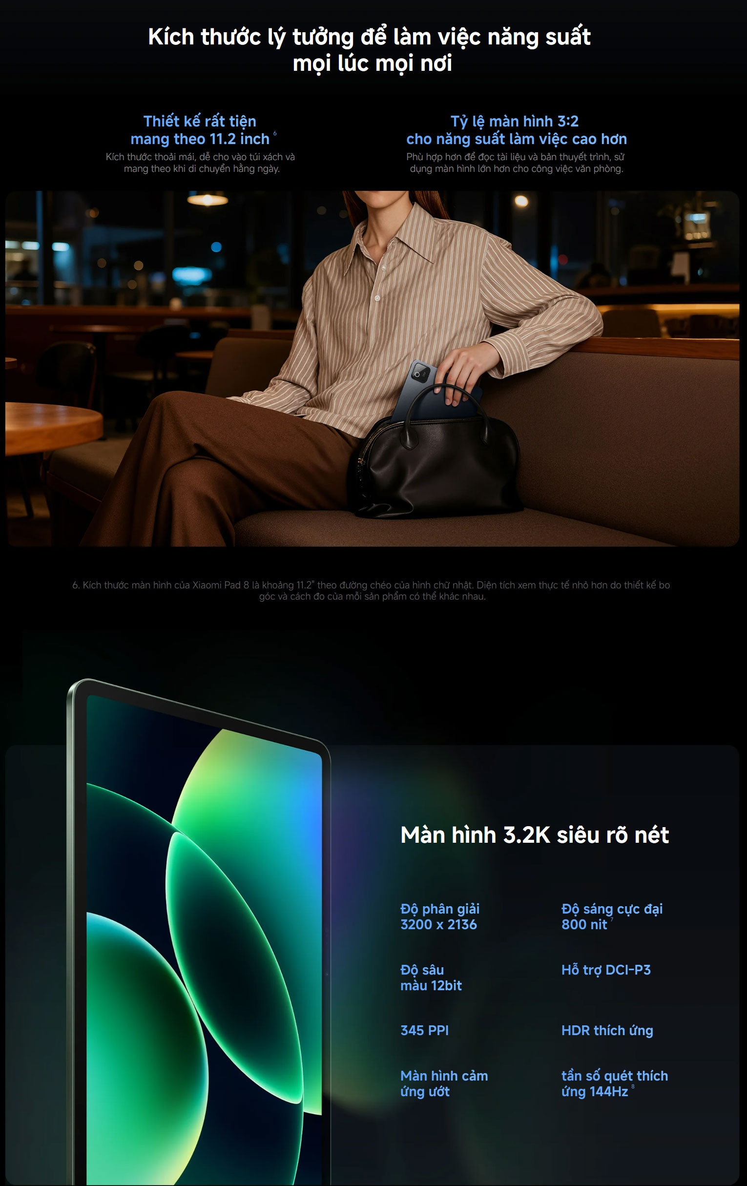 Máy Tính Bảng Xiaomi Pad 8 8GB 128GB Chính Hãng BH 18 Tháng – ảnh mô tả chi tiết 5