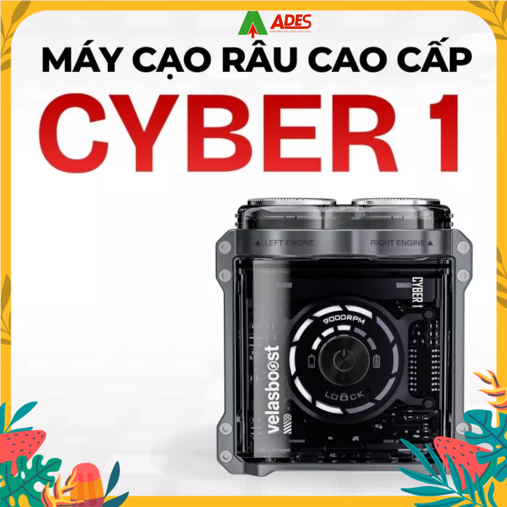 ️Máy cạo râu cao cấp velasboost Cyber 1 chính hãng, Lưỡi tự mài, Kháng ...
