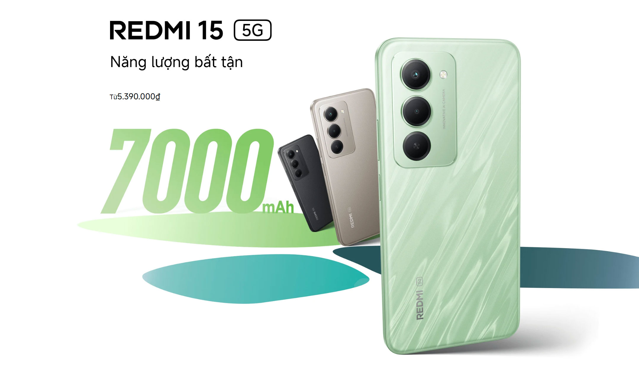 Điện Thoại Xiaomi Redmi 15 5G 4+128GB | 8+256GB Chính Hãng | Bảo Hành 18 Tháng