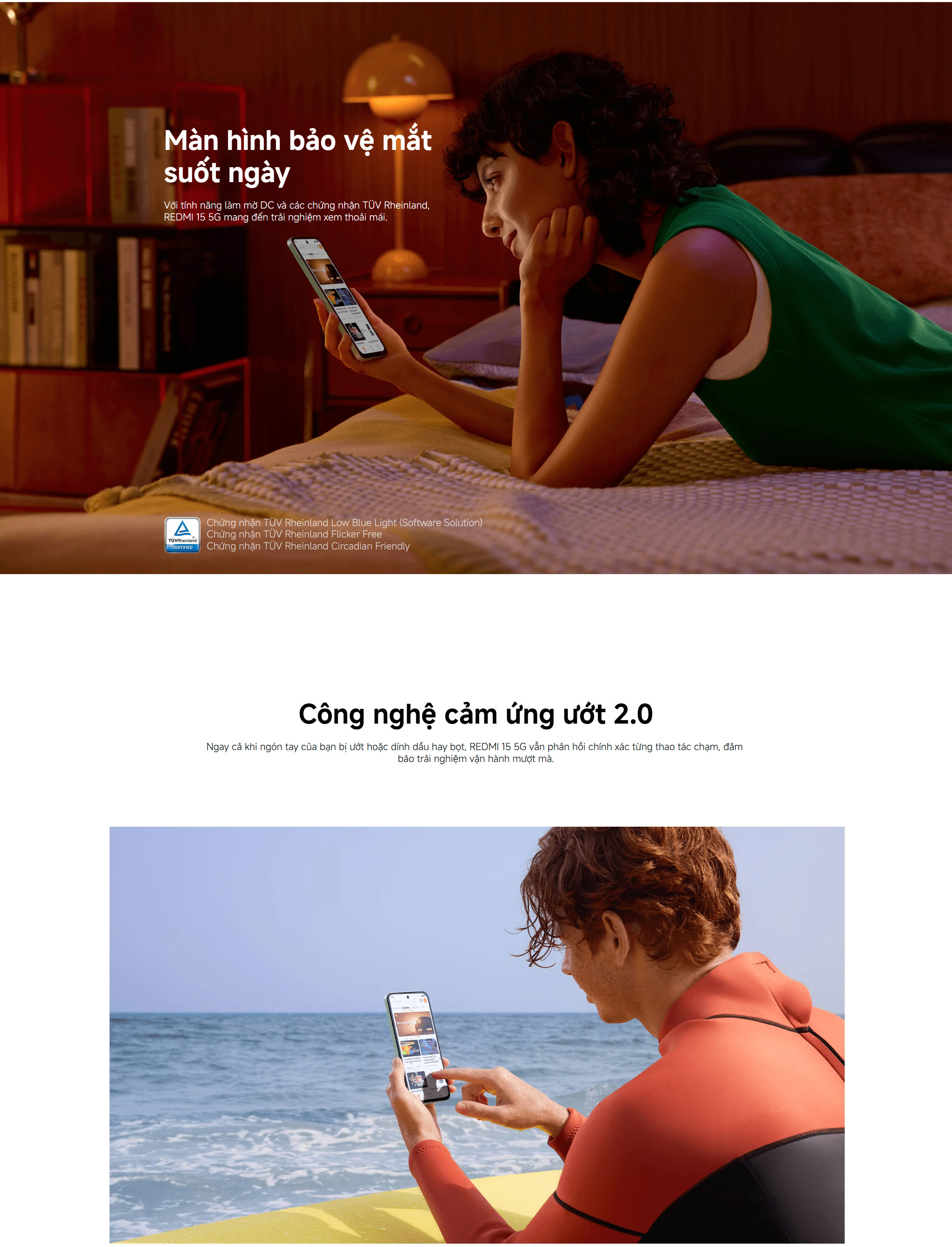 Điện Thoại Xiaomi Redmi 15 5G 4+128GB | 8+256GB Chính Hãng | Bảo Hành 18 Tháng