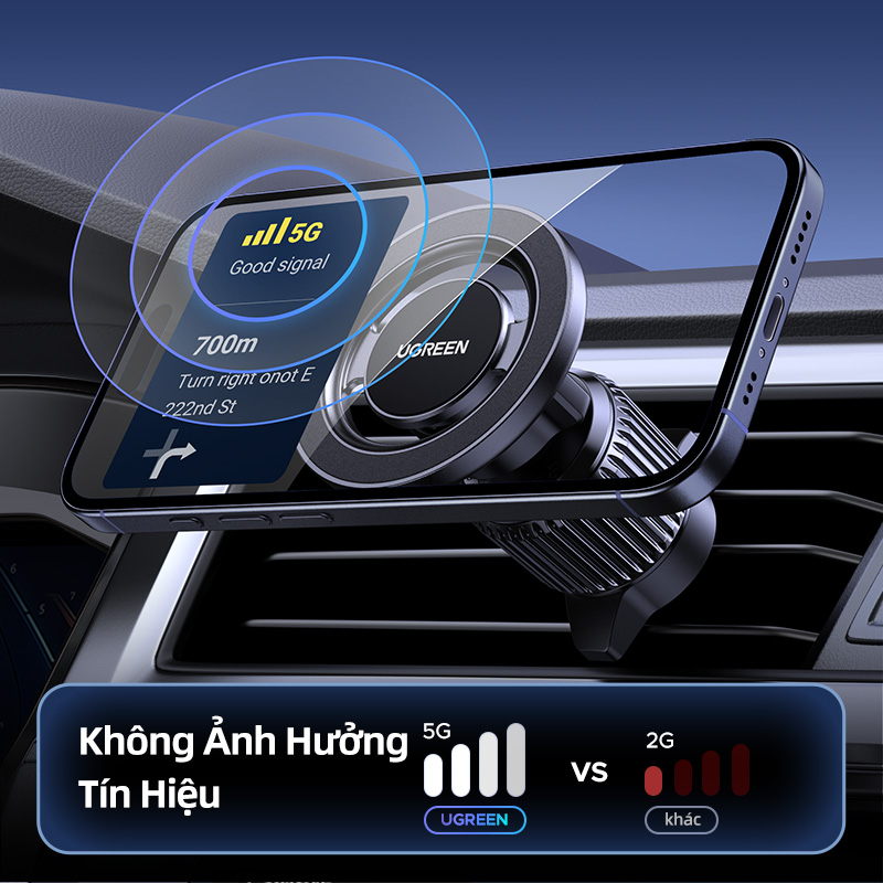 Giá đỡ điện thoại ô tô từ tính UGREEN Giá đỡ điện thoại ô tô thông hơi cho Magsafe iP 17/16/15 ProMax Xiaomi Samsung – ảnh mô tả chi tiết 8
