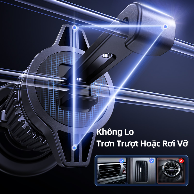 Giá đỡ điện thoại ô tô từ tính UGREEN Giá đỡ điện thoại ô tô thông hơi cho Magsafe iP 17/16/15 ProMax Xiaomi Samsung – ảnh mô tả chi tiết 4