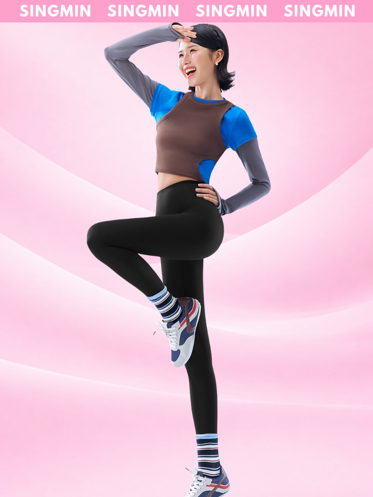 Quần legging nữ cạp cao SINGMIN gen bụng nâng mông ôm sát cơ thể ...