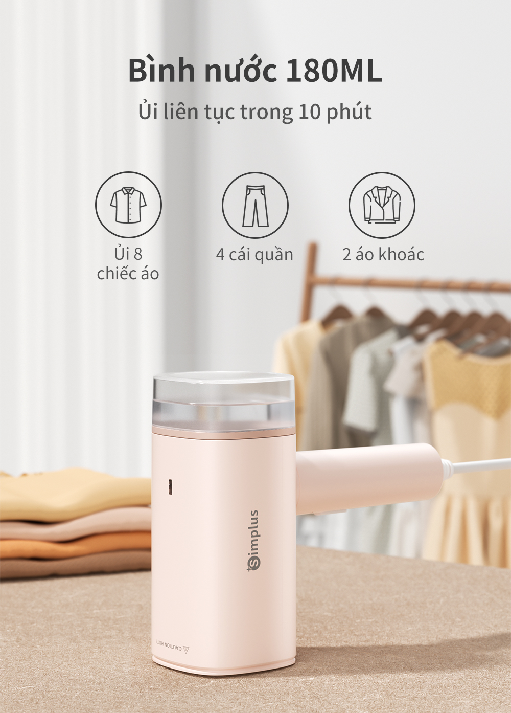 [LIVE] Simplus Bàn ủi hơi nước cầm tay Simplus Công suất cao 1200W Bình ...