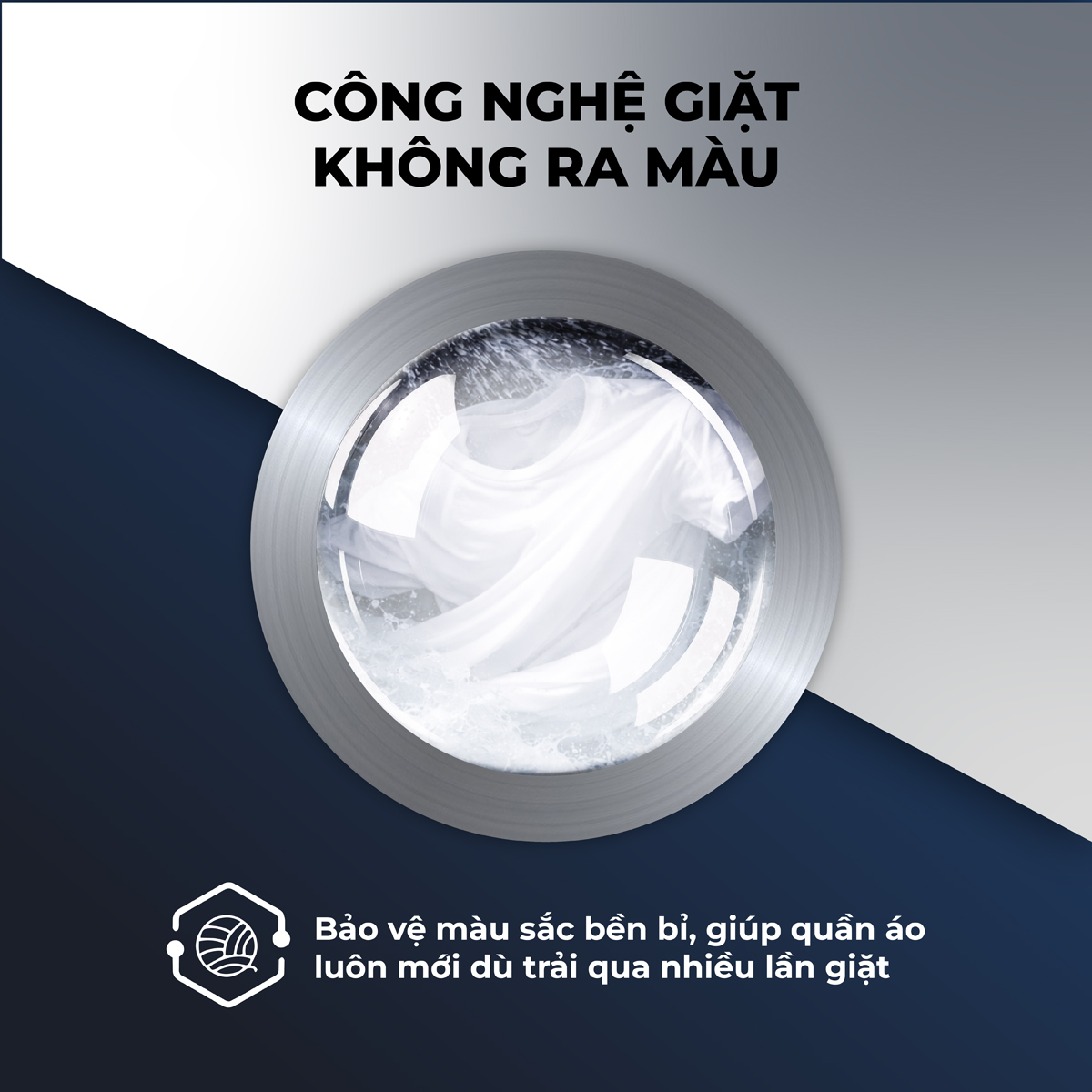 công nghệ giặt không ra màu