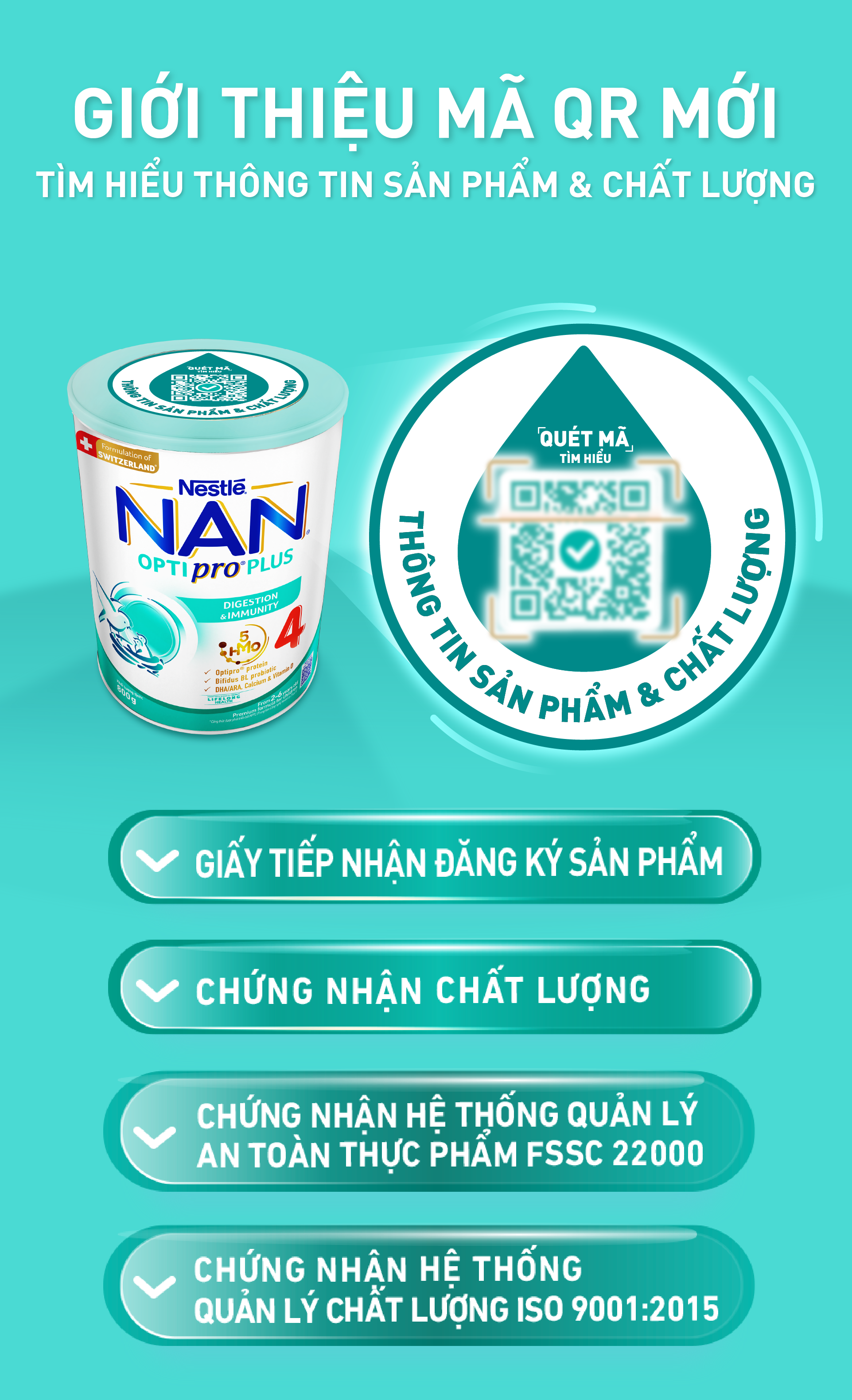 [Tặng Bộ xửng hấp] Bộ 2 Lon Sữa bột Nestlé NAN OPTIPRO PLUS 4 800g, Trẻ ...