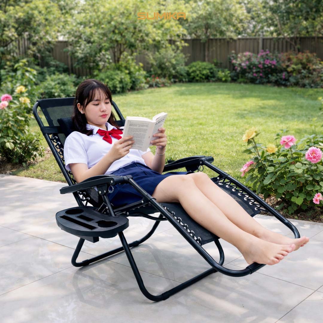 SUMIKA Ghế Xếp Gấp Gọn 179A, Khung Thép Sơn Tĩnh Điện, Lưới Textilene ...