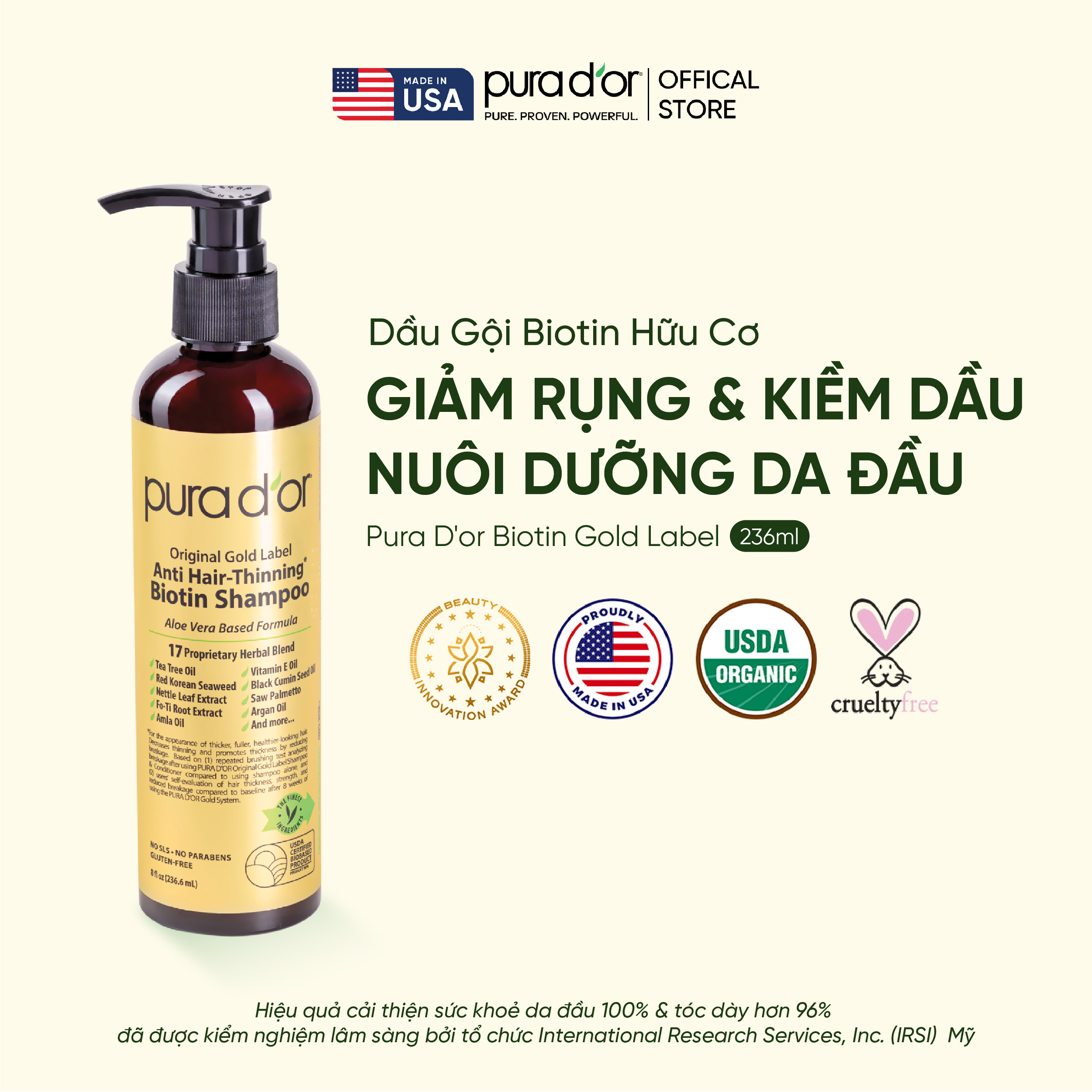 [GWP] Dầu Gội Biotin Hỗ Trợ Giảm Rụng & kiềm dầu, chăm sóc da đầu Hữu ...
