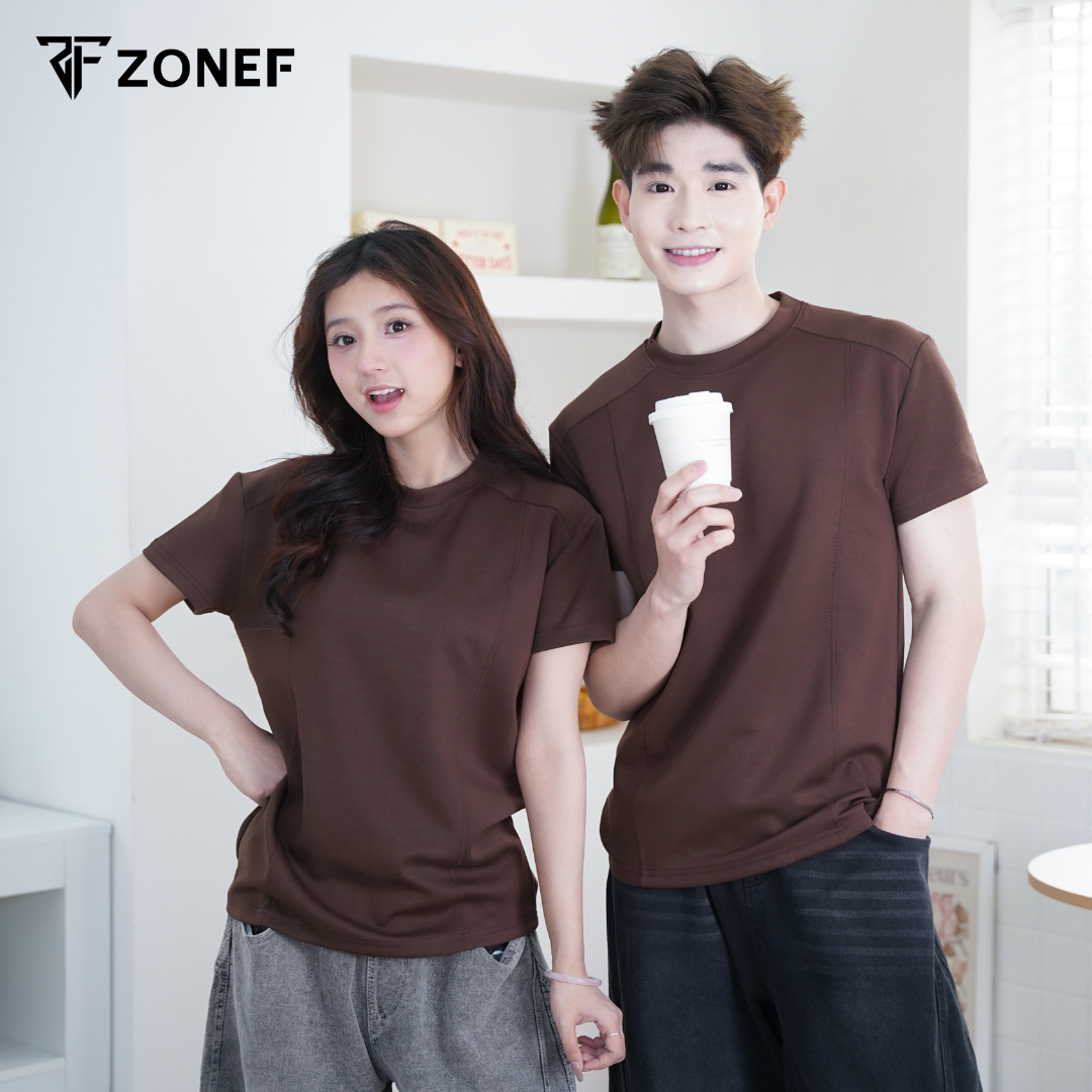 Áo Thun Cleanfit Ngắn Tay Cổ Tròn Tôn Chiều Cao ZONEF STUDIO, Áo Thun ...