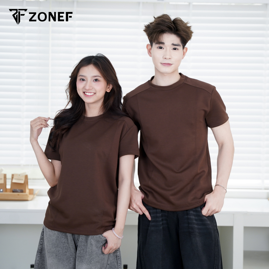 Áo Thun Cleanfit Ngắn Tay Cổ Tròn Tôn Chiều Cao ZONEF STUDIO, Áo Thun ...