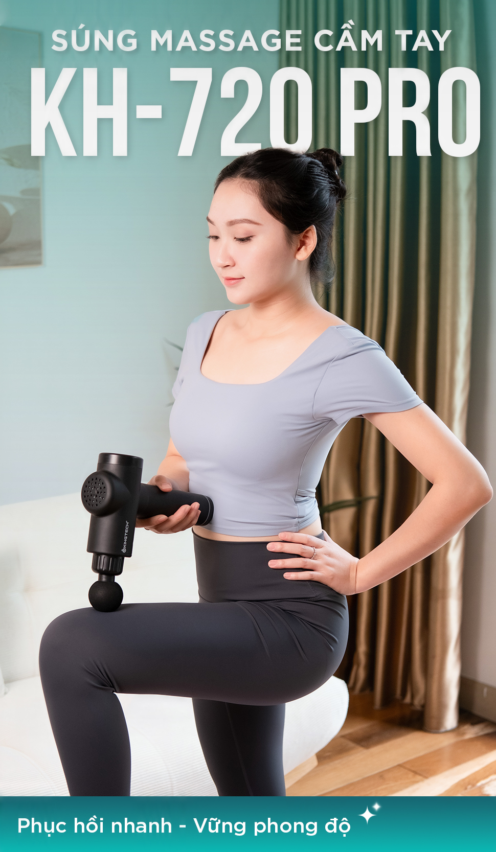 Máy Massage Cầm Tay Cao Cấp KINGTECH KH-720PRO