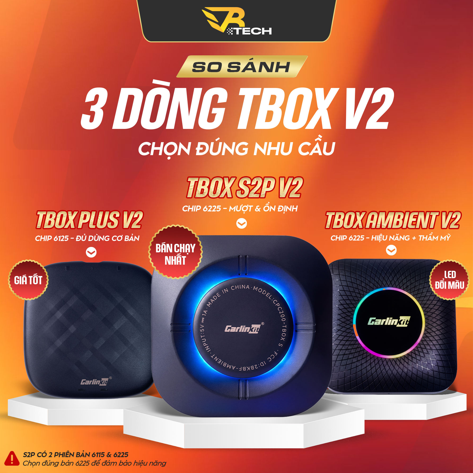 [HCM] Carlinkit TBOX S2P/Plus/Ambient V2 2026, Android Box Ô Tô, Apple ...