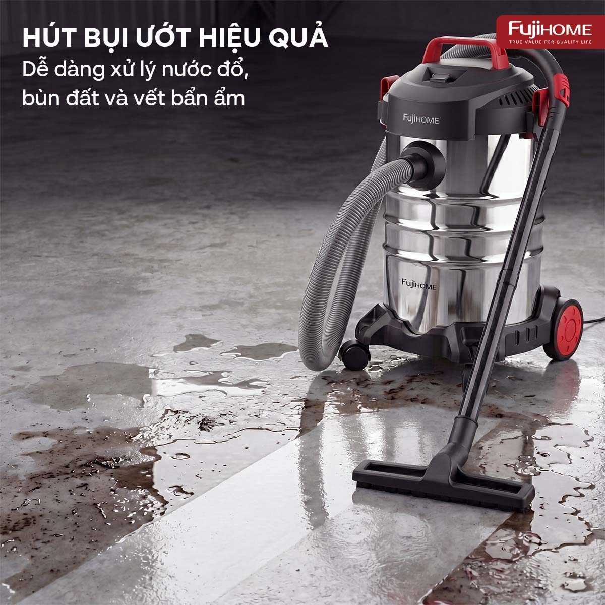 Hệ thống lọc bụi thông minh bảo vệ động cơ máy hút bụi VC12N