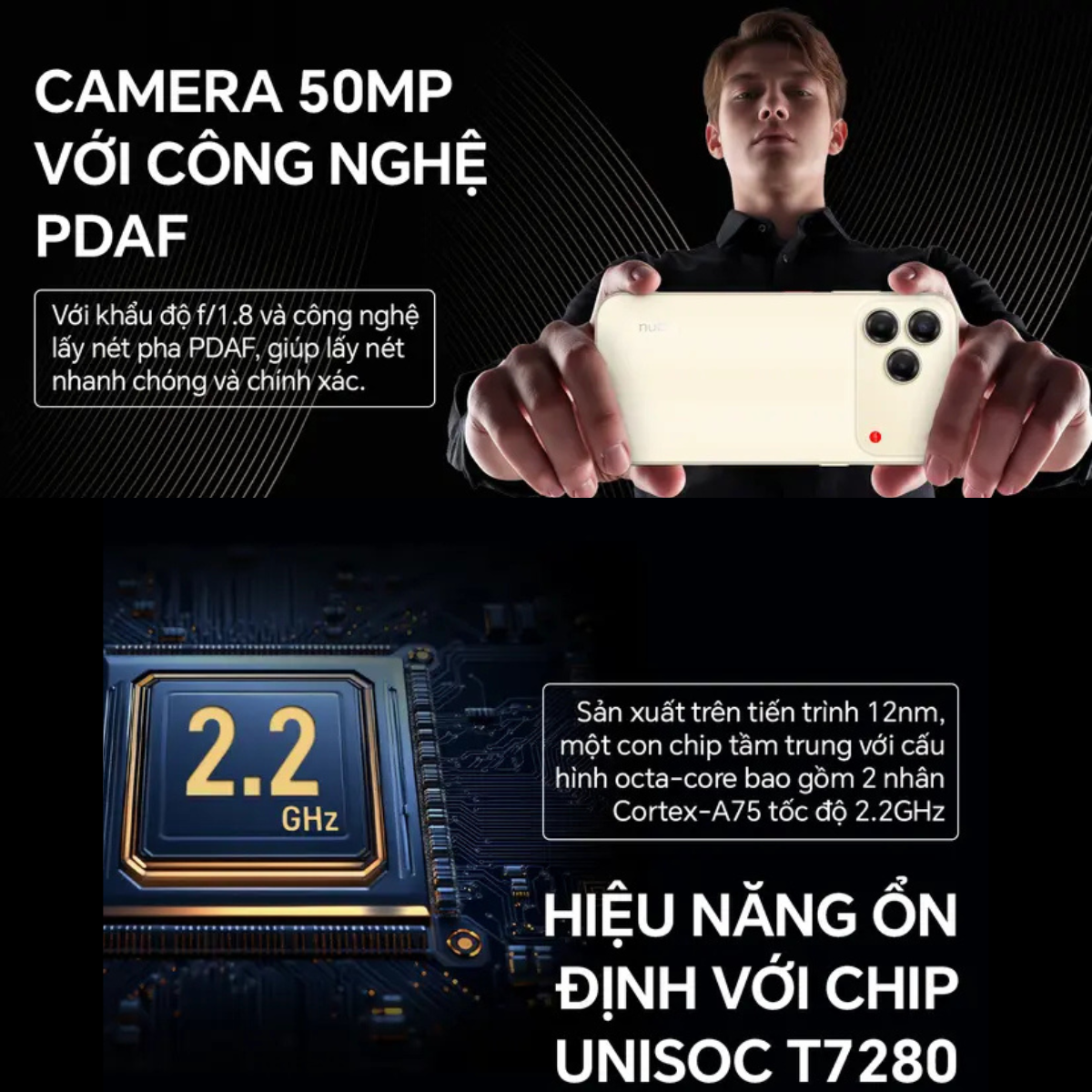 Điện thoại Nubia V80 Design 4GB + 128GB hàng Quốc Tế chính hãng - Bảo hành 18 tháng