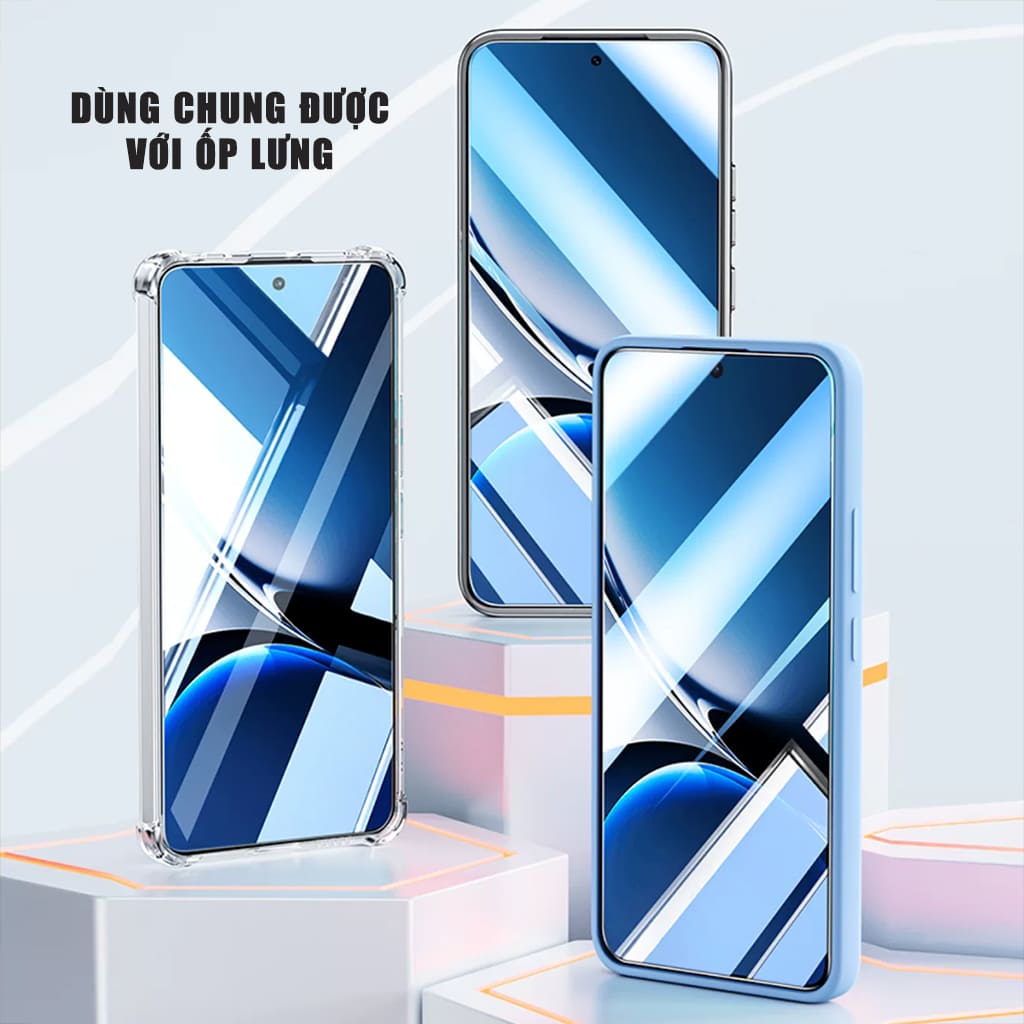 Kính cường lực dùng cho Xiaomi Poco X8 Pro trong suốt full màn hình Smart Devil có khung hỗ trợ dán – ảnh mô tả chi tiết 12