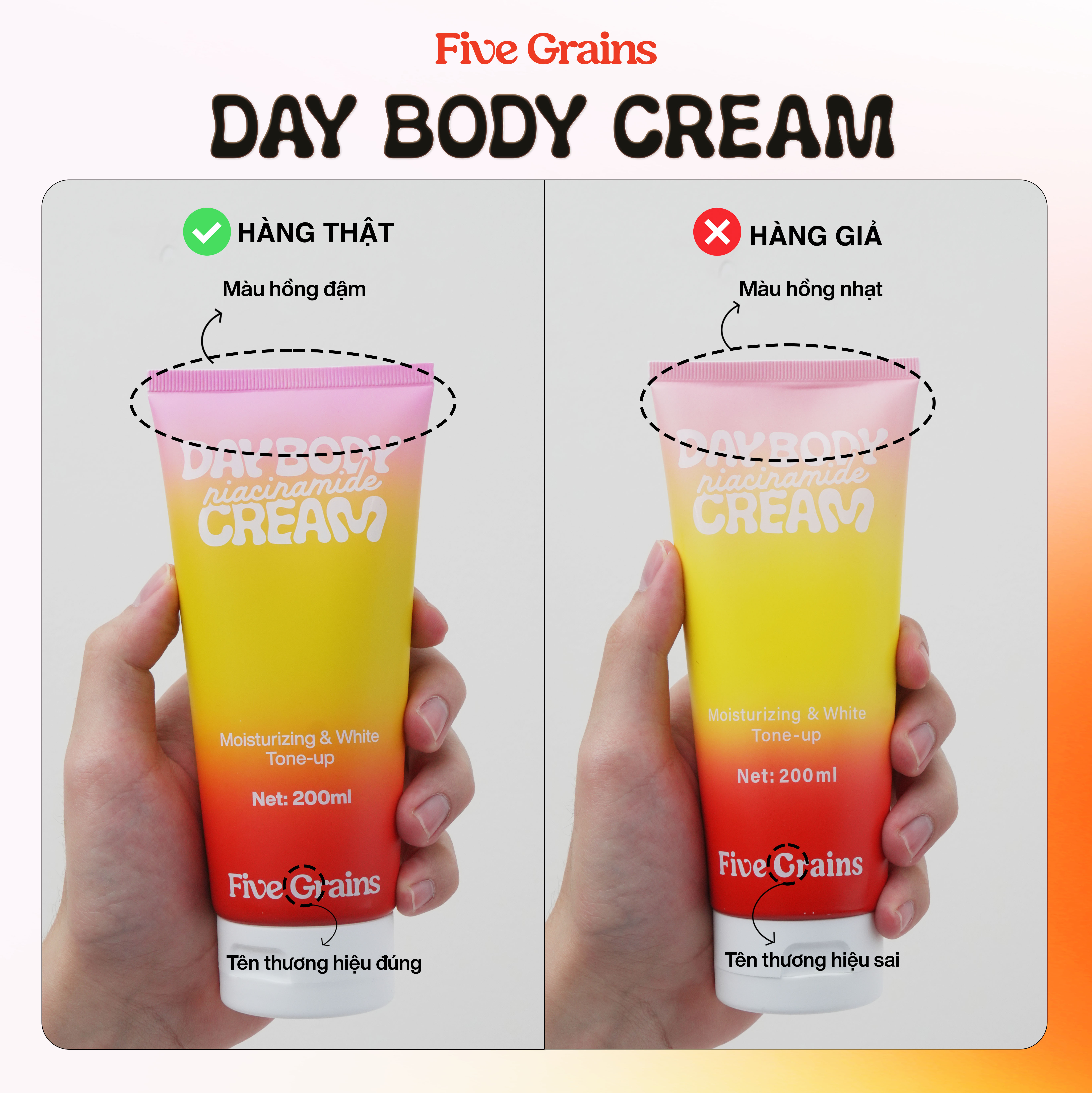 Bộ 3 Bước Dưỡng Body Five Grains Ngày và Đêm Sữa Tắm 500ml Kem Ngày 200ml Nâng Tone Kem Đêm 500ml Dưỡng Ẩm