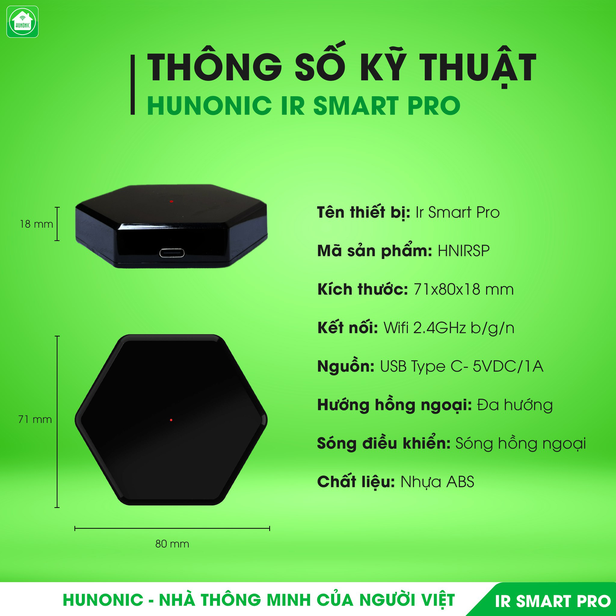 Bộ Điều Khiển Hồng Ngoại Hunonic IR Smart Pro - Bản Nâng Cấp Đồng Bộ 2 ...