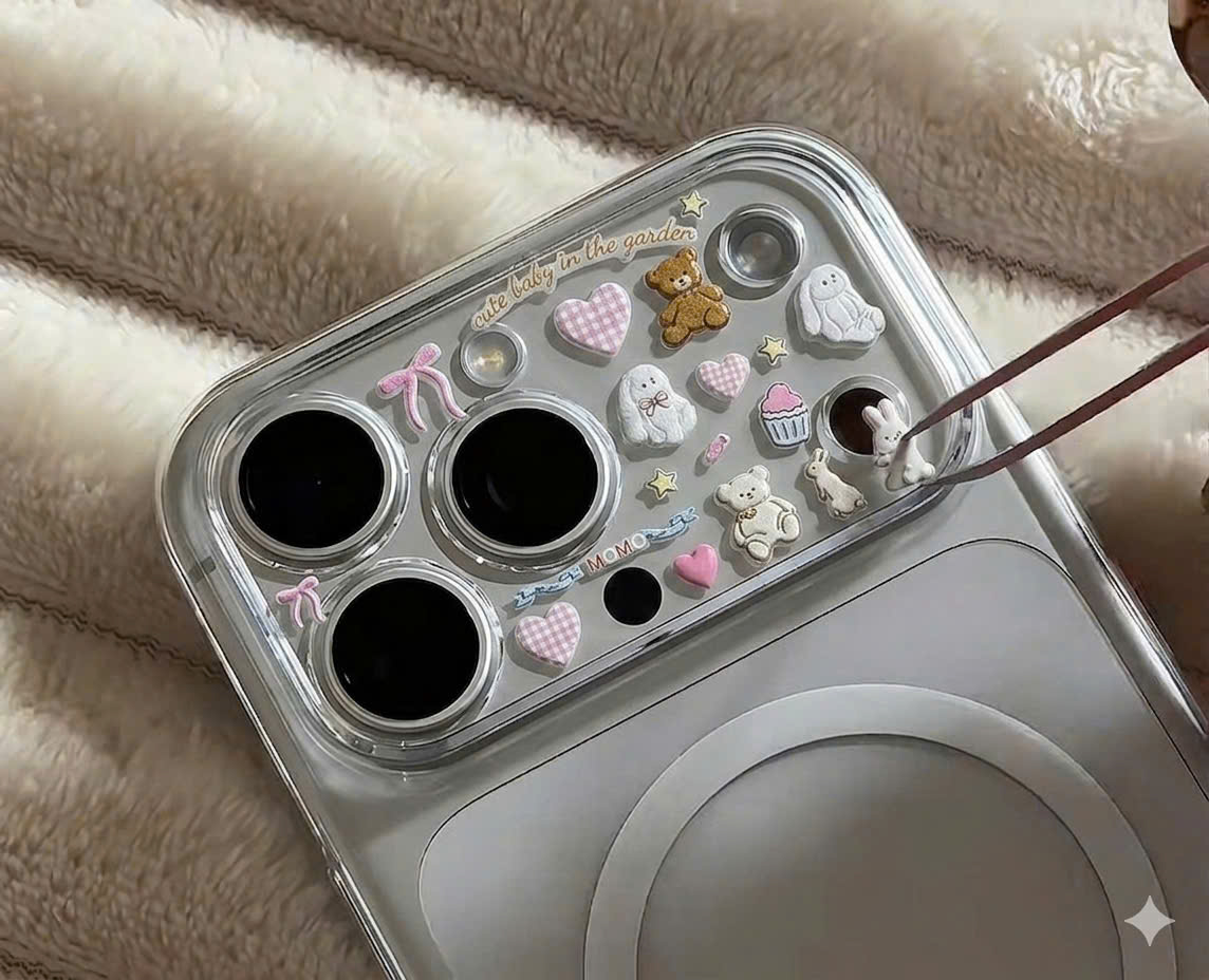 Sticker mini nổi decor siêu xinh – dán cam iPhone, quạt cầm tay, ốp điện thoại, sổ tay, phụ kiện cá nhân – ảnh mô tả chi tiết 8