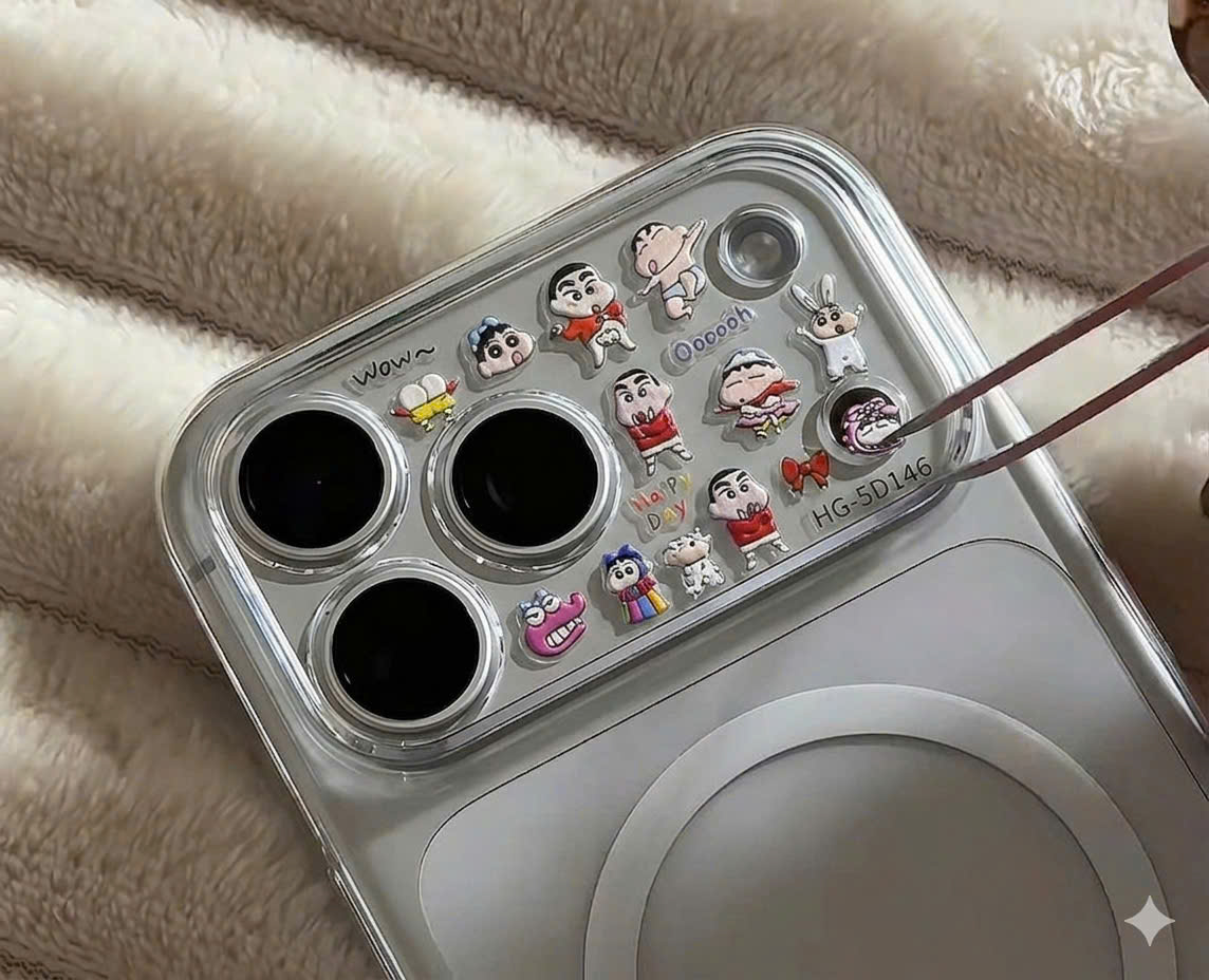 Sticker mini nổi decor siêu xinh – dán cam iPhone, quạt cầm tay, ốp điện thoại, sổ tay, phụ kiện cá nhân – ảnh mô tả chi tiết 10