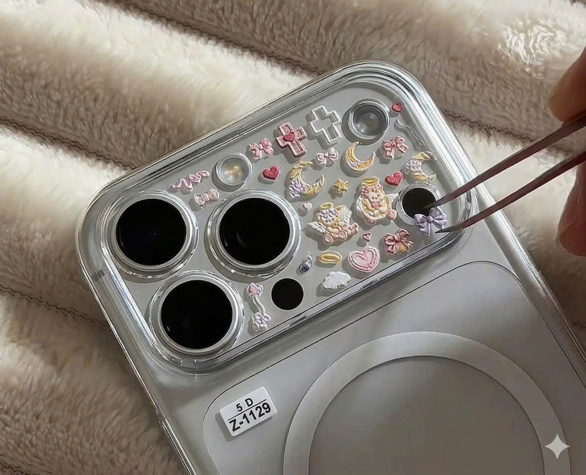 Sticker mini nổi decor siêu xinh – dán cam iPhone, quạt cầm tay, ốp điện thoại, sổ tay, phụ kiện cá nhân – ảnh mô tả chi tiết 11
