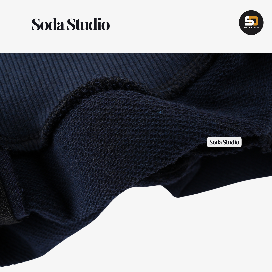 [SUMMER SALE]  Soda Studio| Áo Hoodie Form Boxy Thêu xù SE7EN FLASH - Áo khoác Thời trang Cổ cao thêu số 7 Unisex Nam Nữ