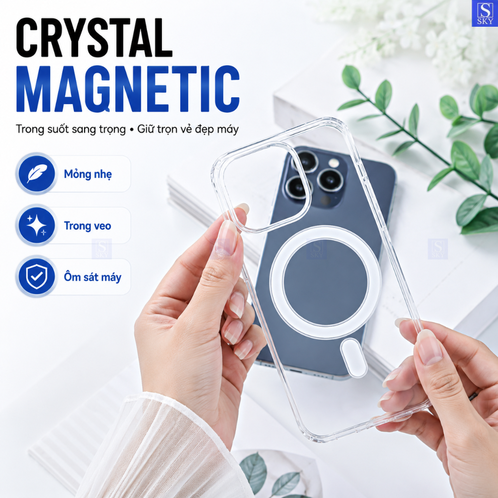Ốp lưng iphone trong suốt chống sốc - Hỗ trợ sạc không dây cho 11 pro max 12 promax 13 14 15 Plus 16 17 ProMax 18 17 Air – ảnh mô tả chi tiết 7