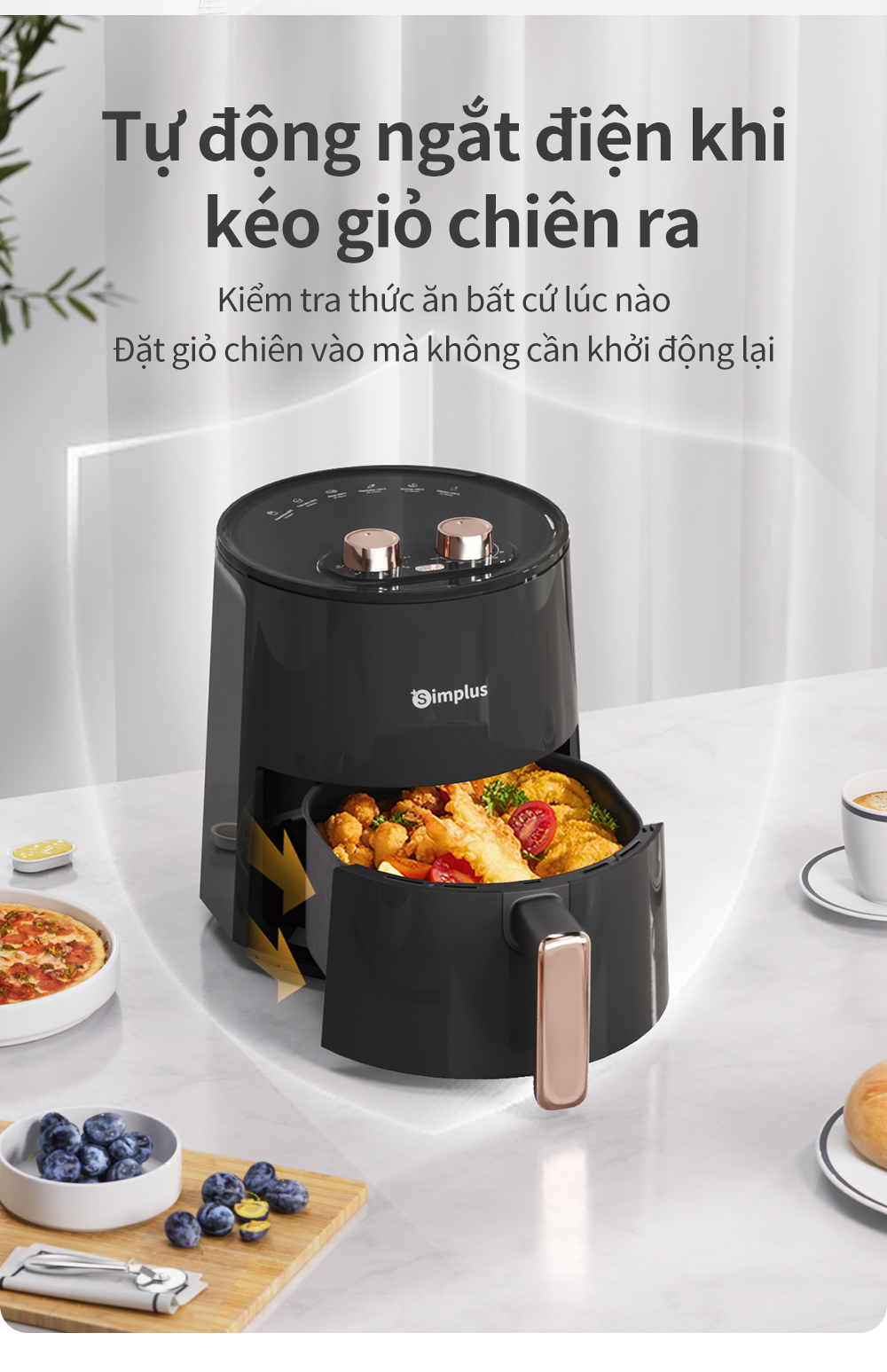 Simplus Nồi chiên không dầu Dung Tích lớn 4L - BH 1 Năm 1 Đổi 1 ...