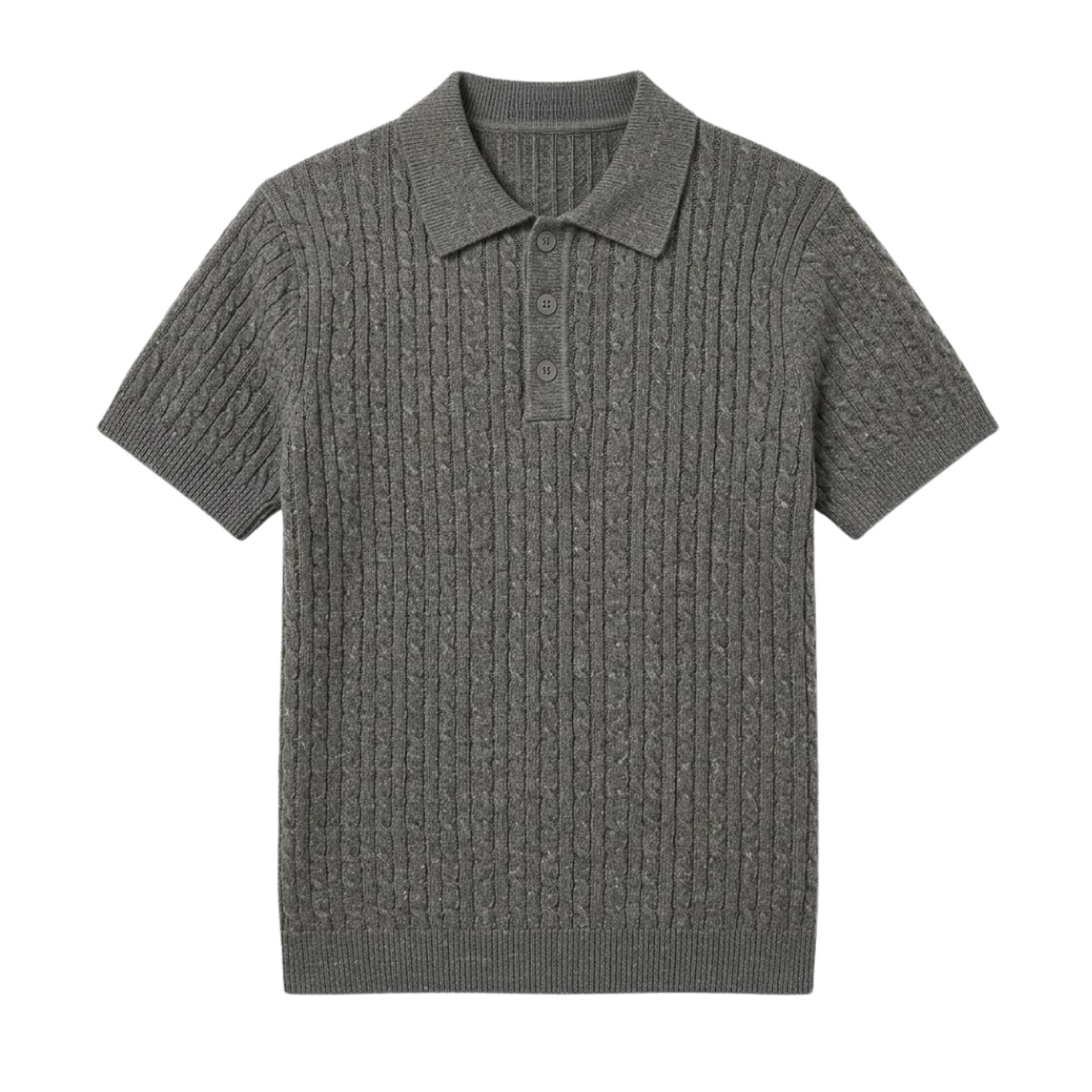 Áo Polo Len Vặn Thừng Dệt Kim 𝐂𝐎𝐎𝐋𝐂𝐑𝐄𝐖 Ngắn Tay Gân Nổi Form Regular Fit Phong Cách Tối Giản Hàn Quốc - ALH06 APN104