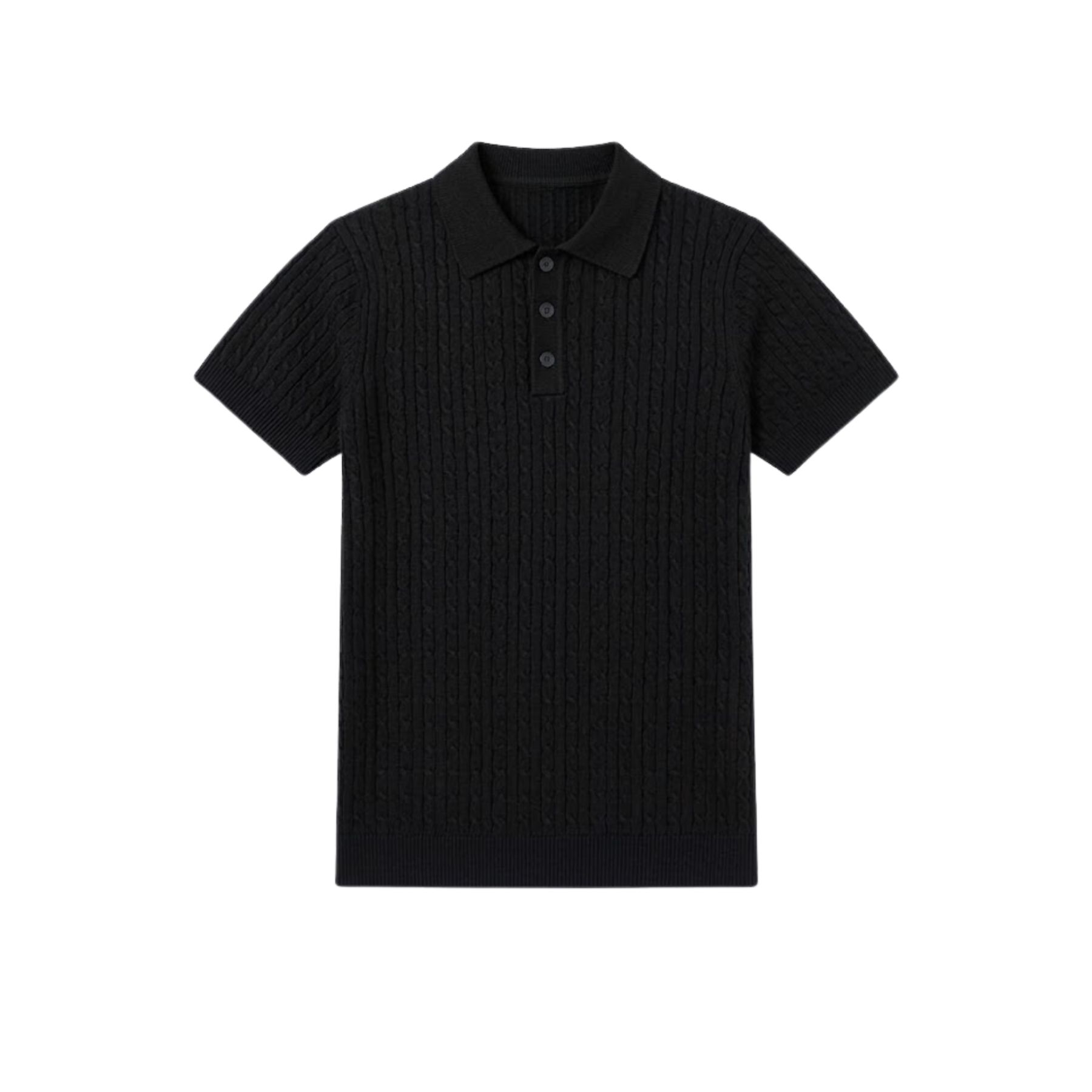 Áo Polo Len Vặn Thừng Dệt Kim 𝐂𝐎𝐎𝐋𝐂𝐑𝐄𝐖 Ngắn Tay Gân Nổi Form Regular Fit Phong Cách Tối Giản Hàn Quốc - ALH06 APN104